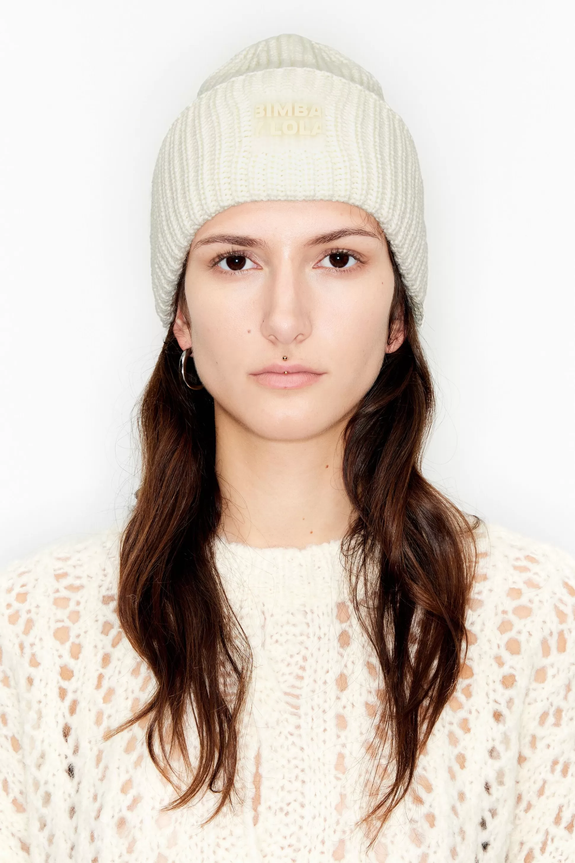 logo knit hat | Bimba Y Lola Cheap