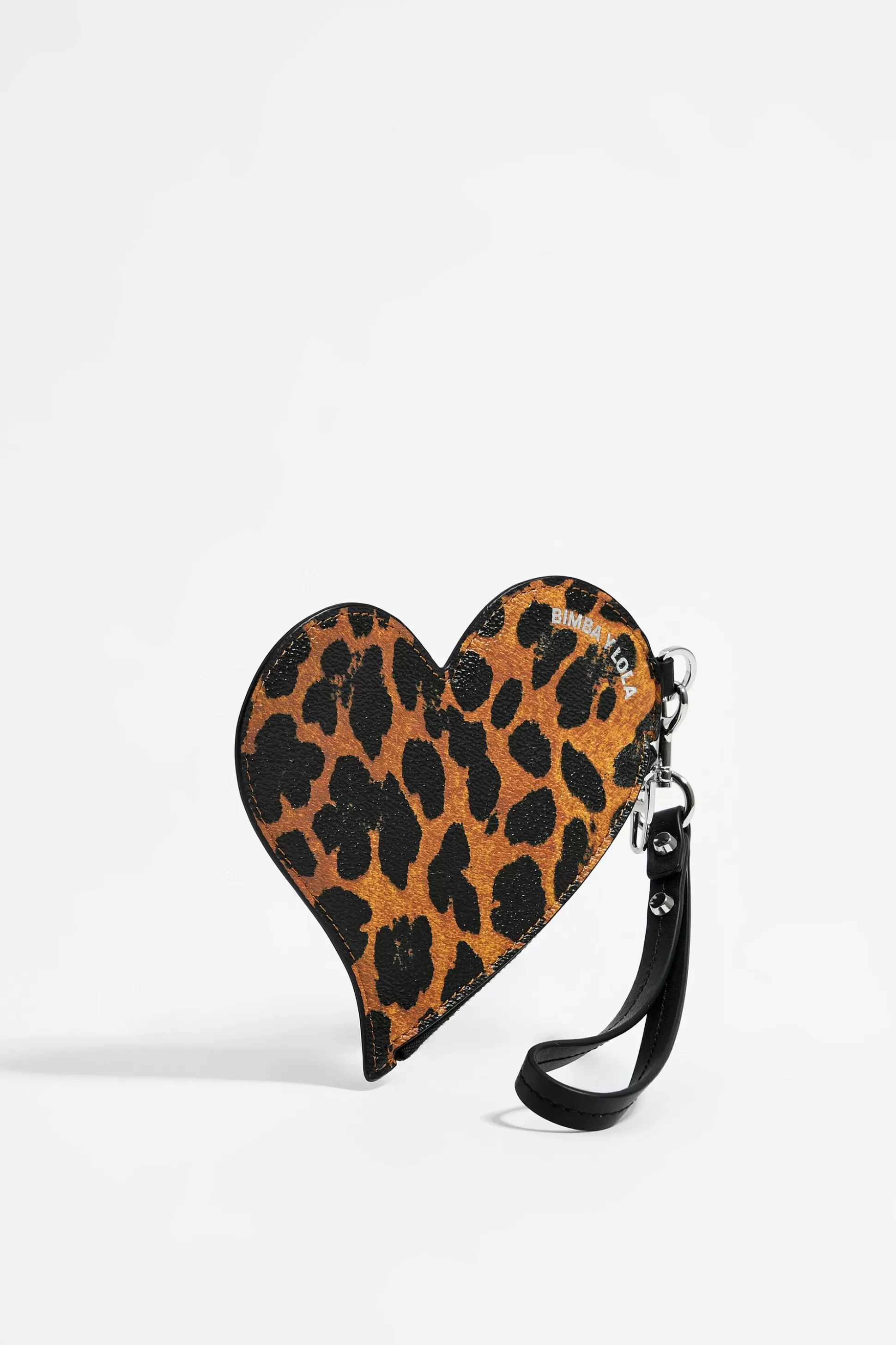 Leopard leather heart coin purse | Bimba Y Lola Fashion