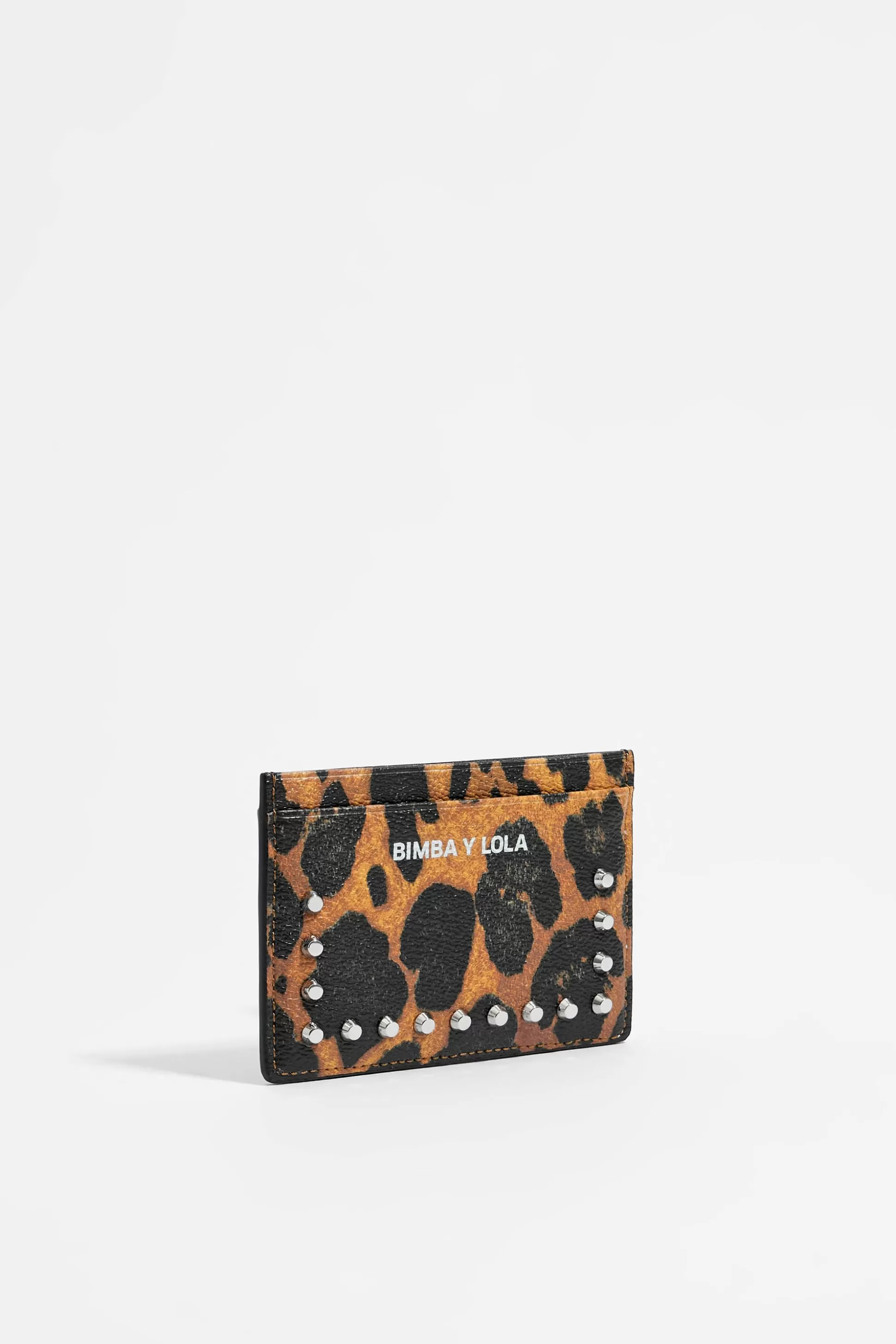 Leopard print leather card holder | Bimba Y Lola Discount