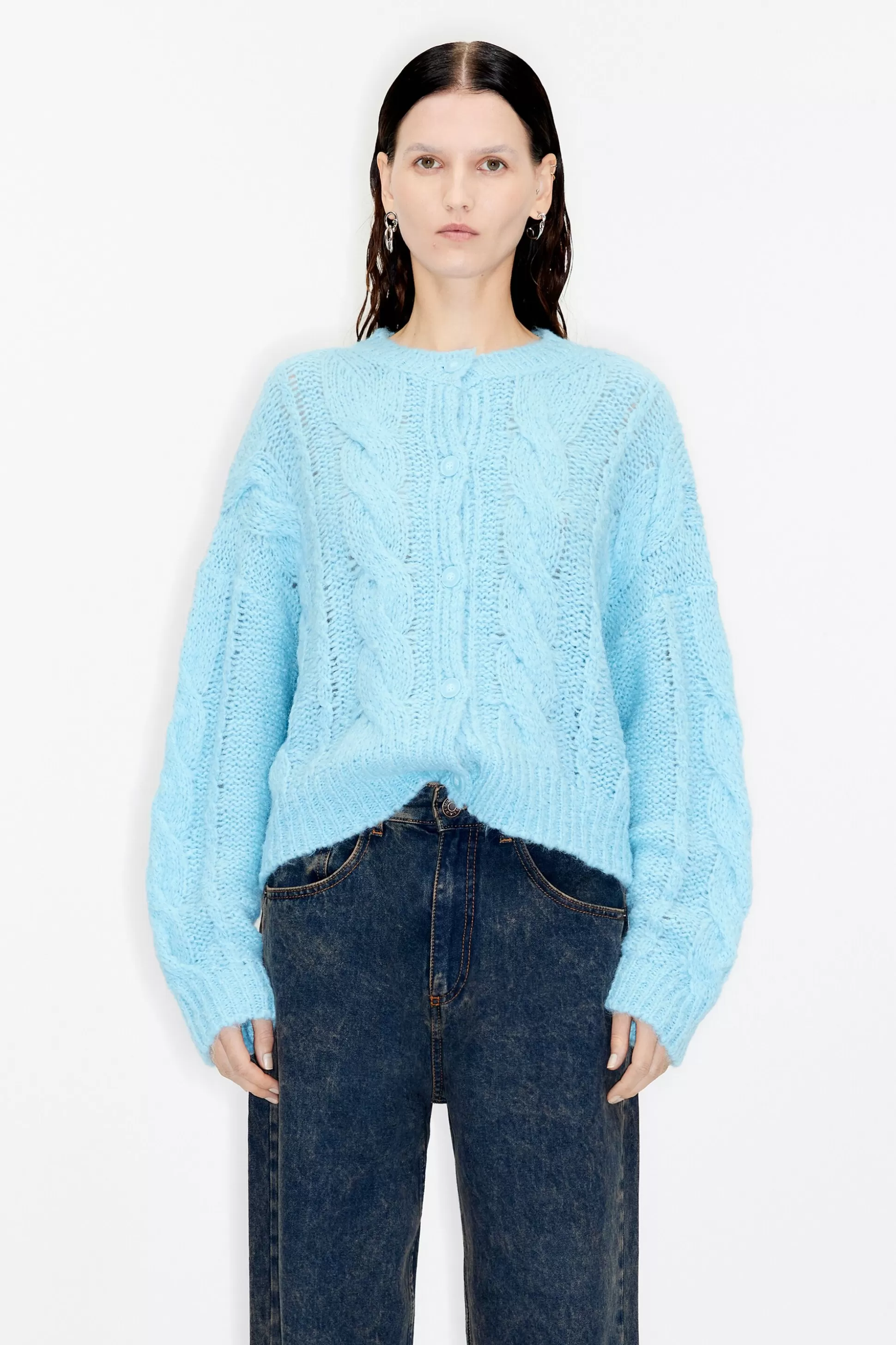 alpaca boxy cardigan | Bimba Y Lola Best