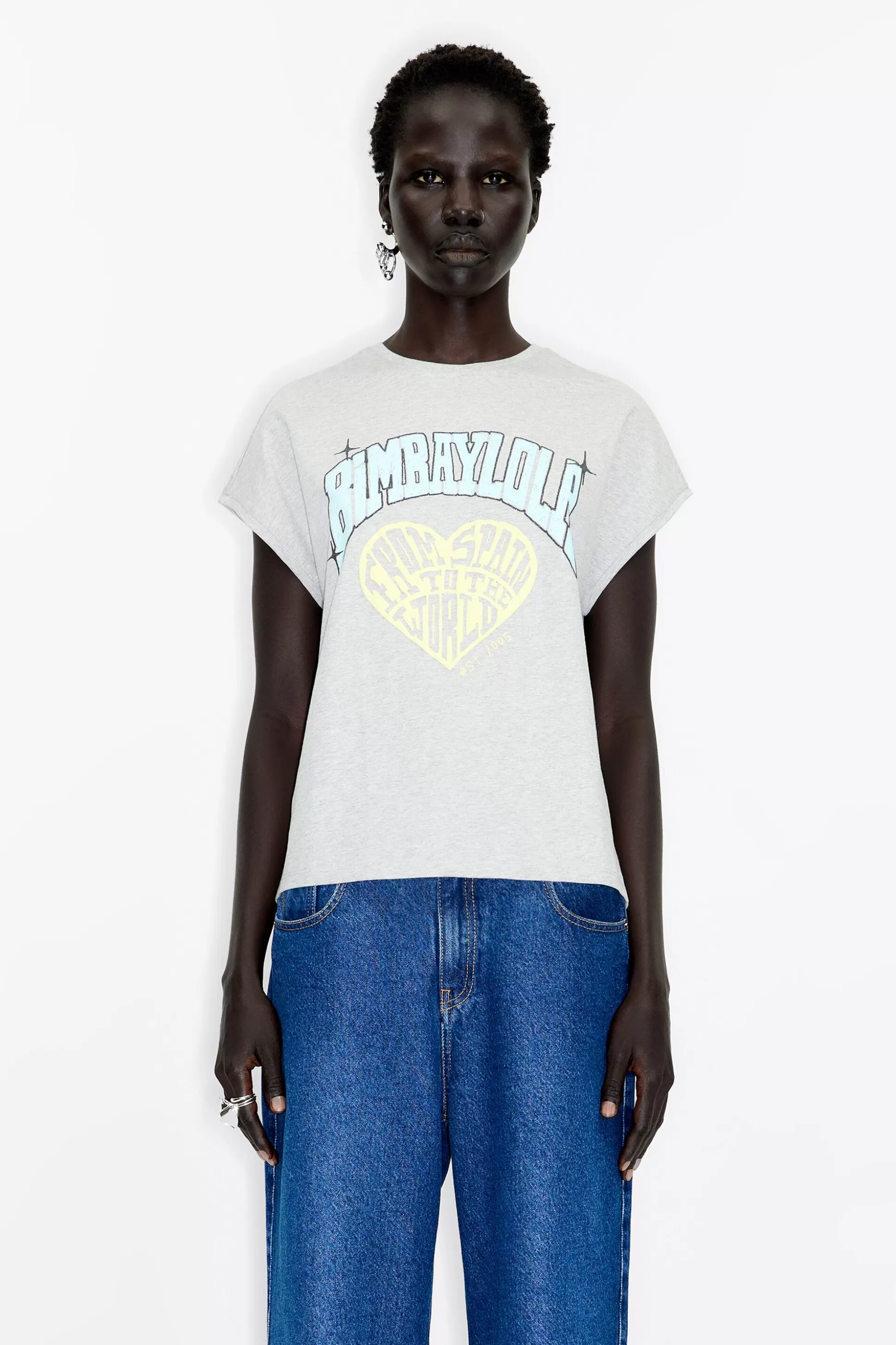 Light gray Bimba University T-shirt | Bimba Y Lola Cheap