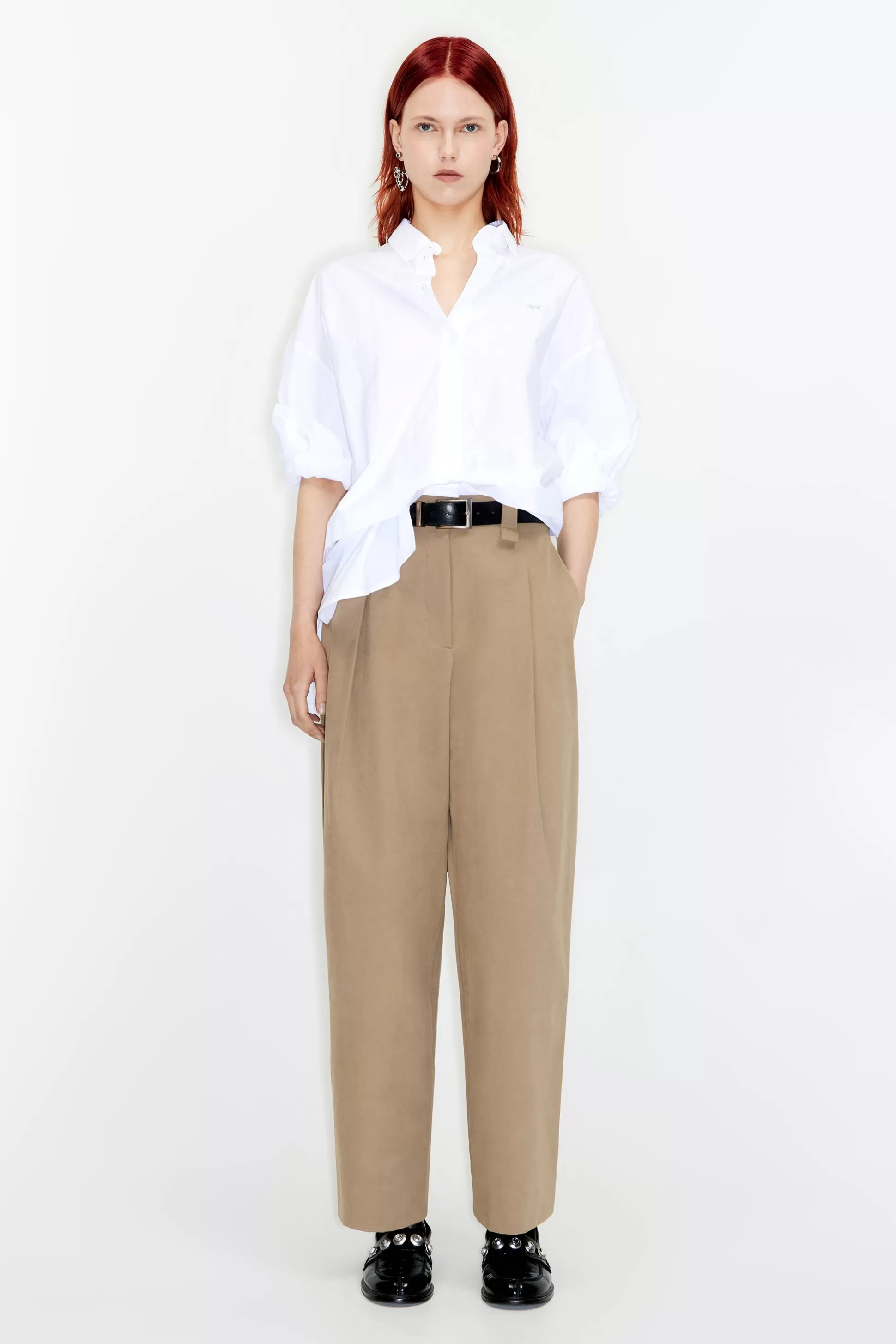 darted carrot leg trousers | Bimba Y Lola Clearance