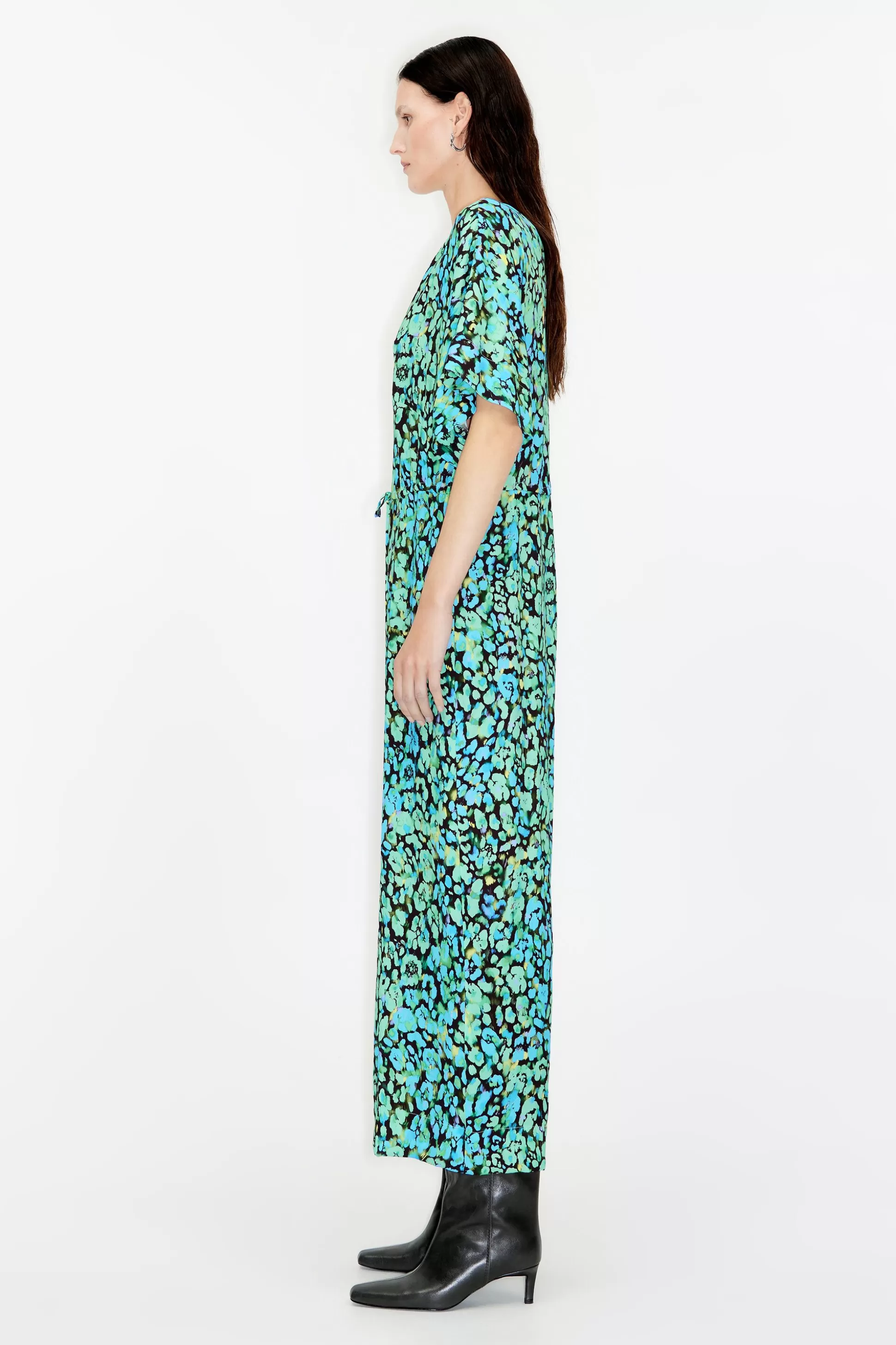 Long aquamarine Leomix jumpsuit | Bimba Y Lola Store