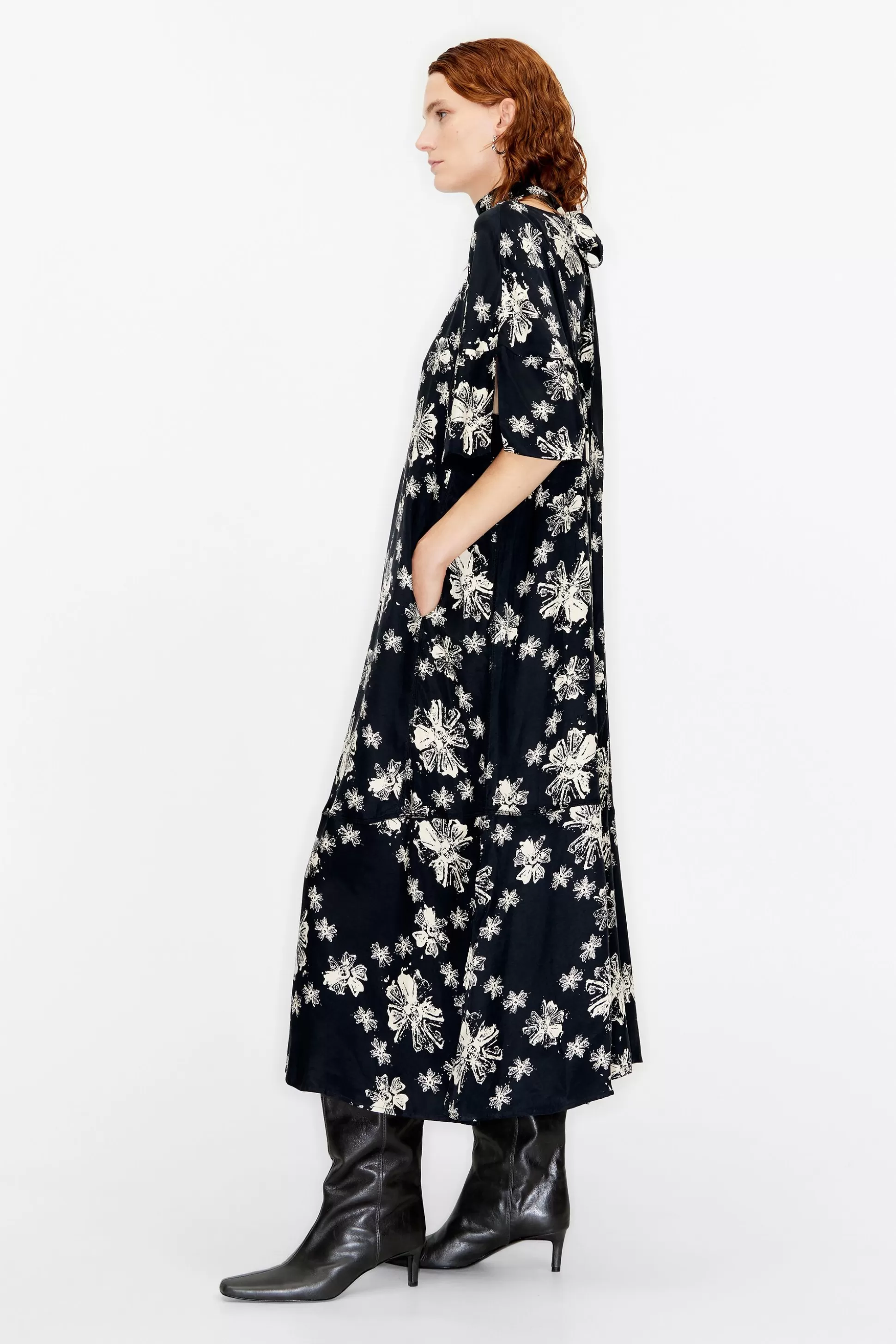 Long Flower Stamp dress | Bimba Y Lola Best