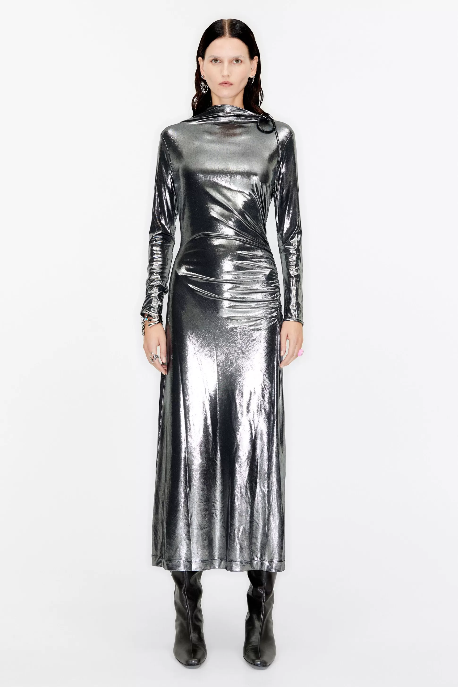 Long metallic dress | Bimba Y Lola Hot