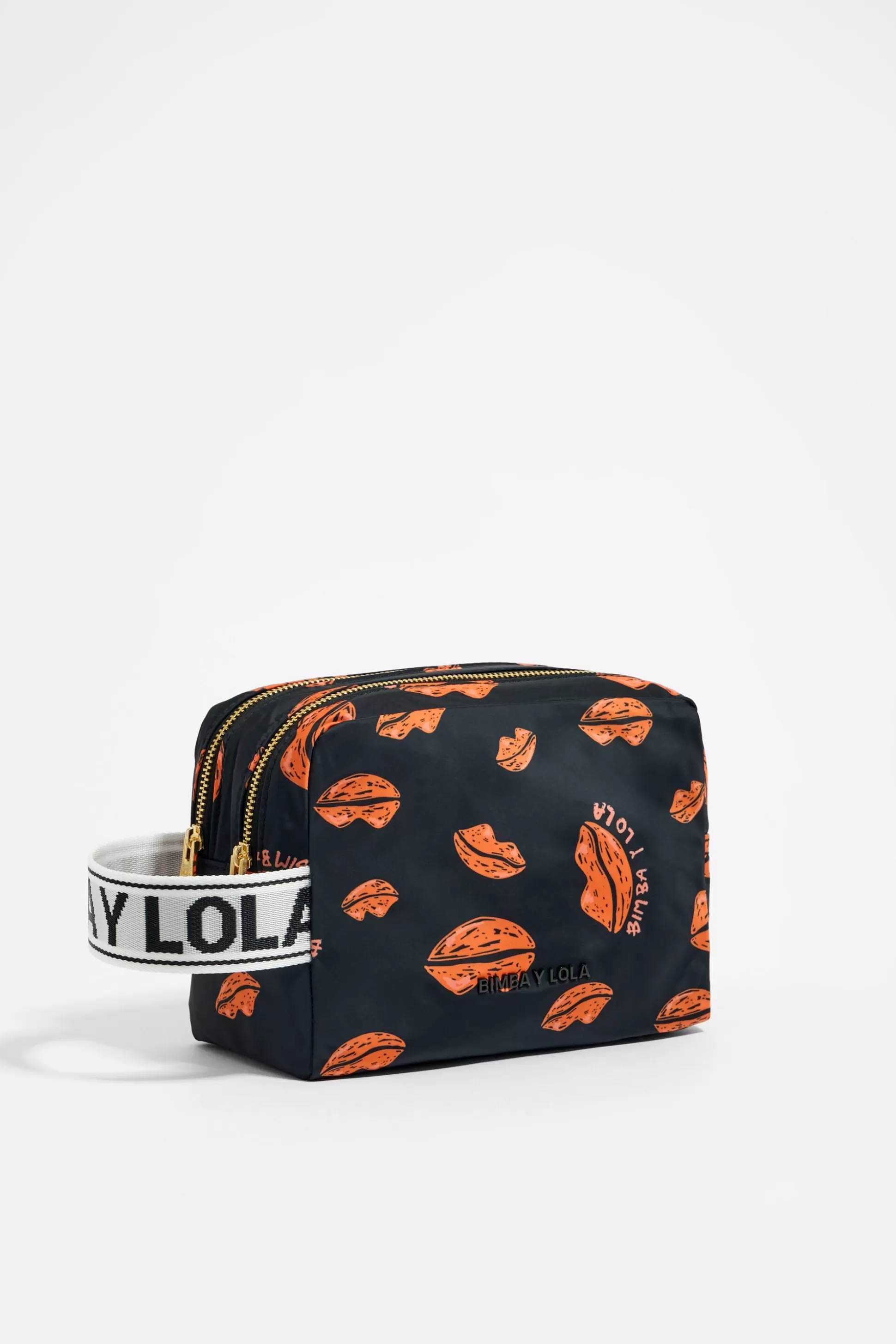 M black Lips print rectangular make-up case | Bimba Y Lola Sale