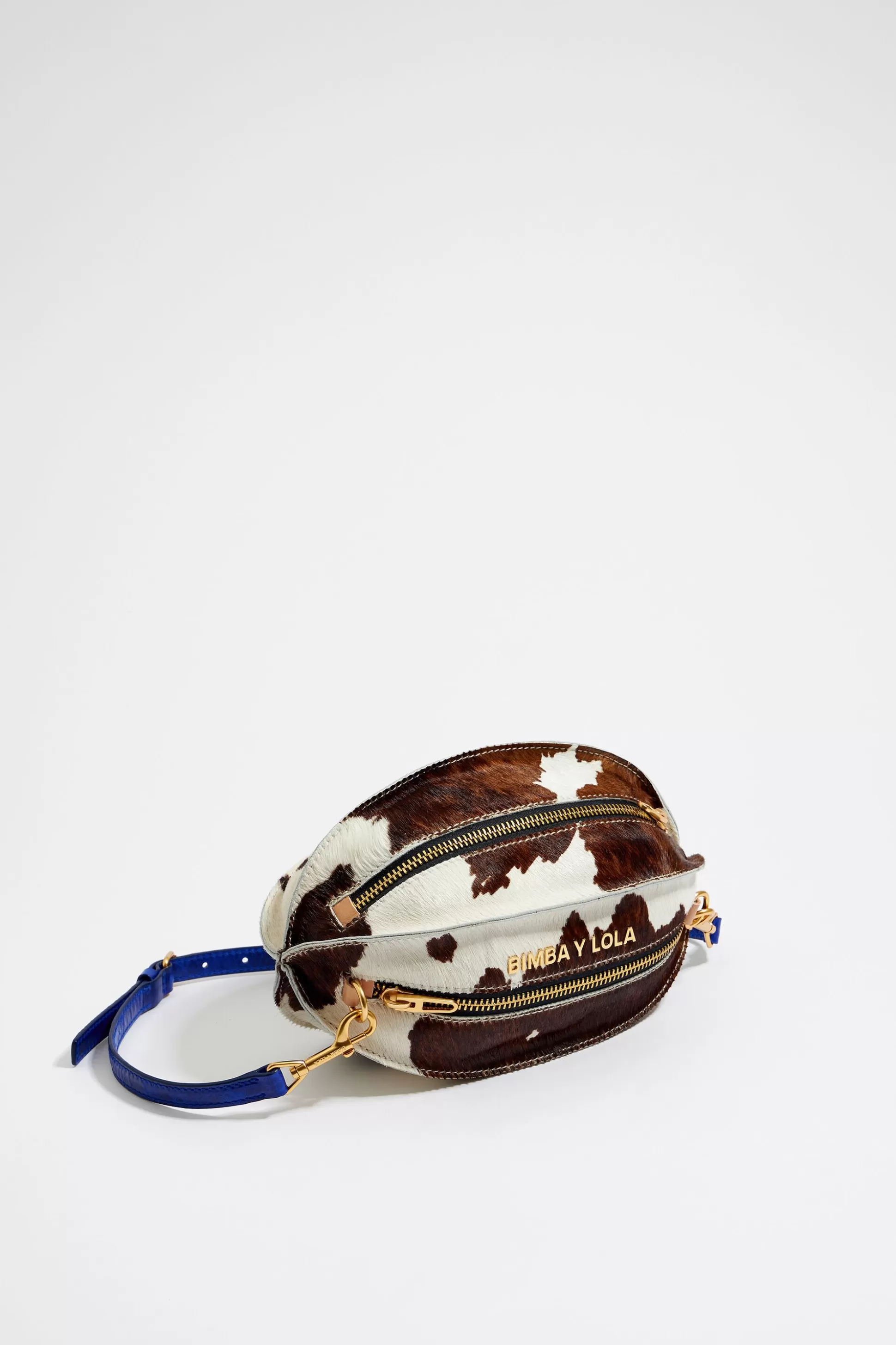 M Cow print leather Ball bag | Bimba Y Lola Cheap