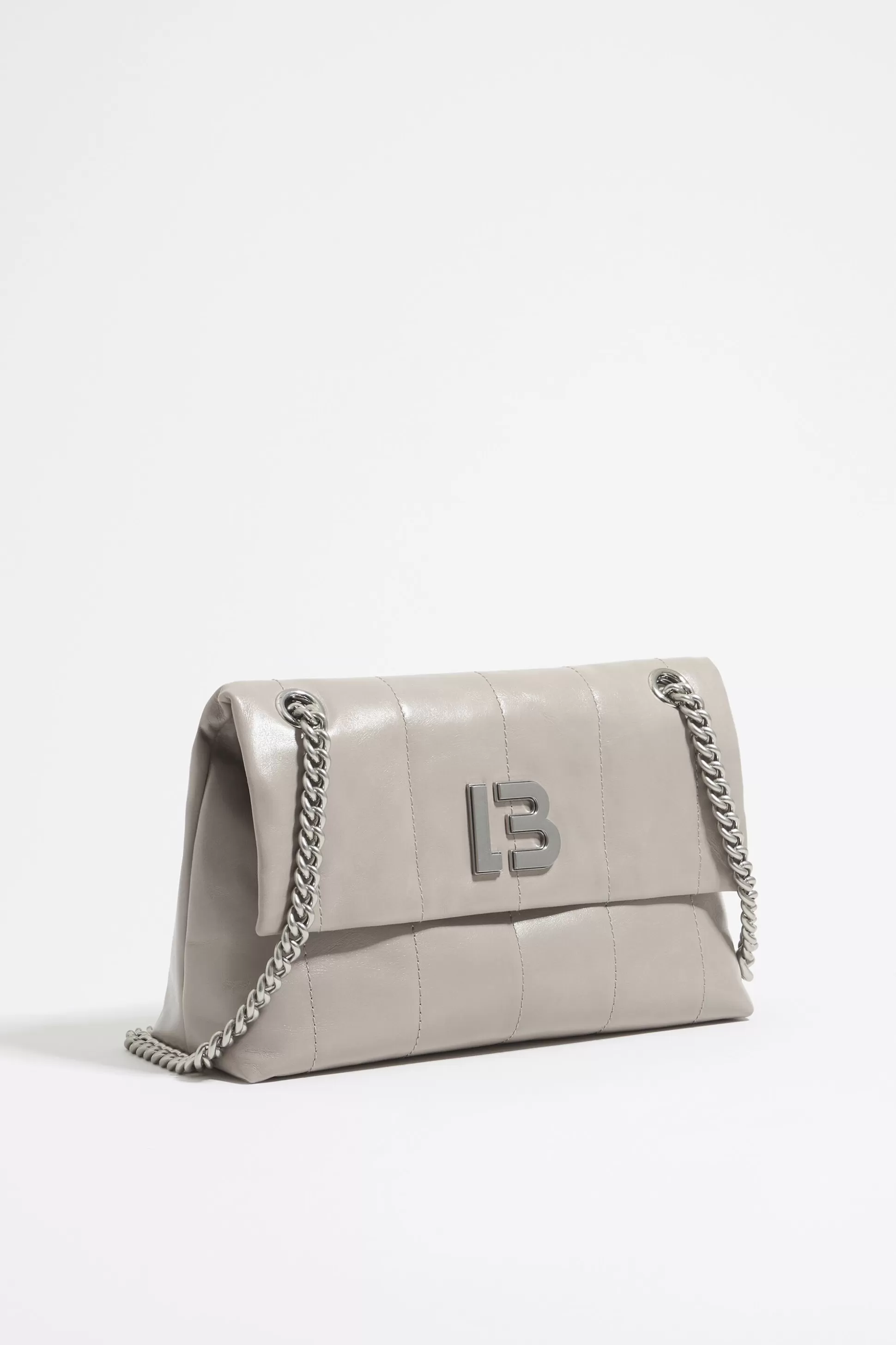 M greenish gray leather flap bag | Bimba Y Lola Cheap