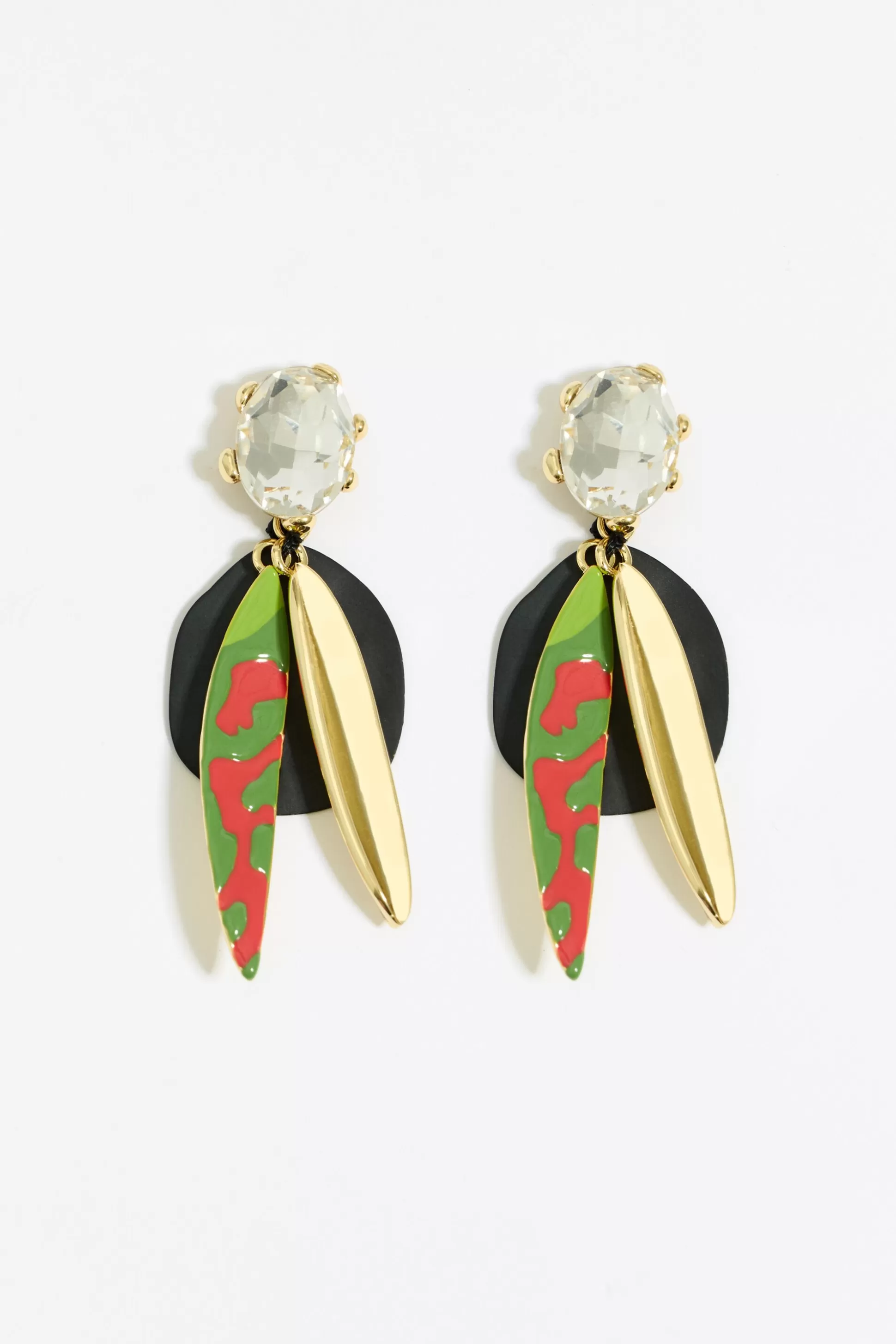 Maxi multicolor leaves earrings | Bimba Y Lola Cheap