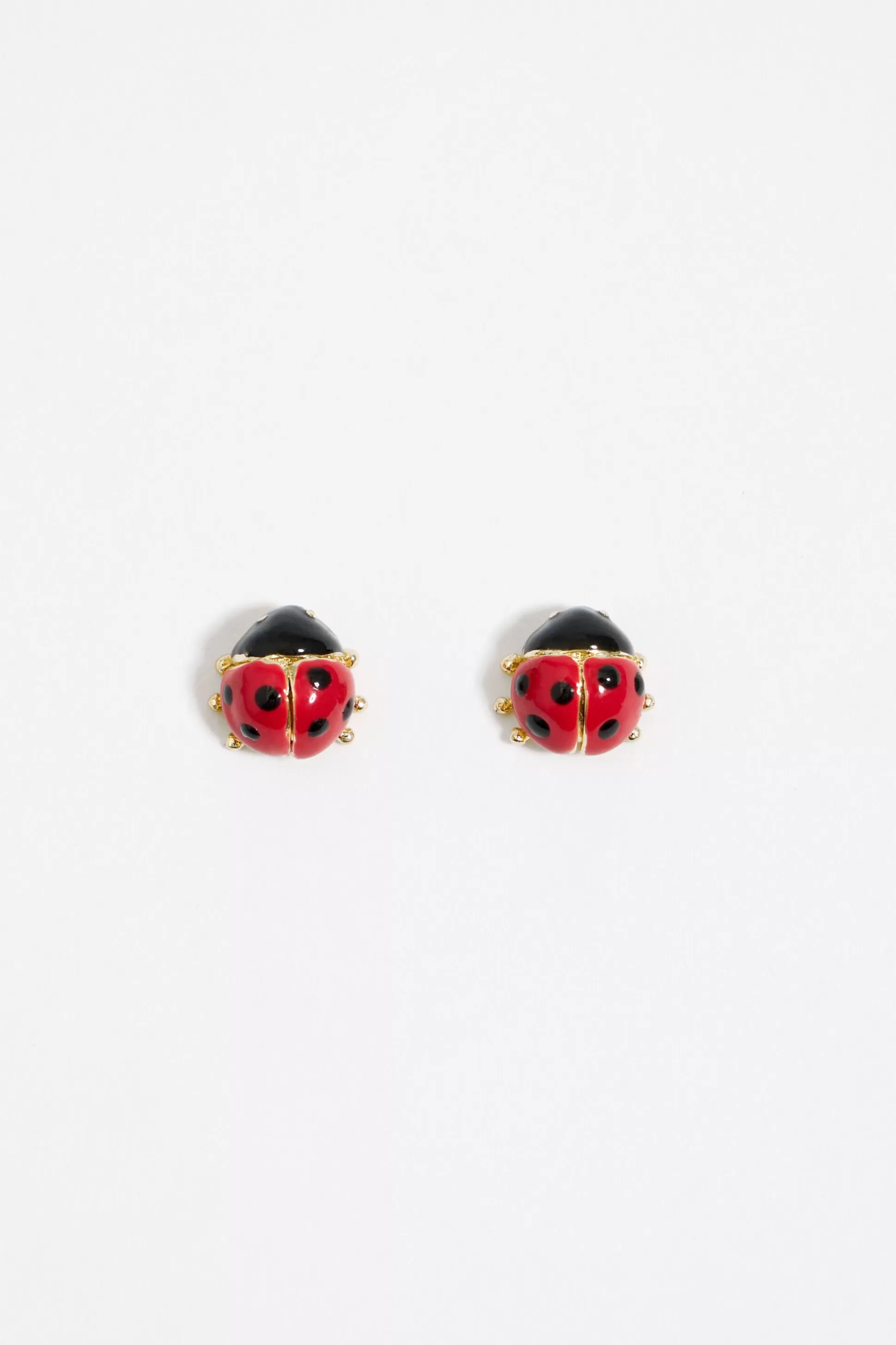 Mini golden ladybug earrings | Bimba Y Lola New