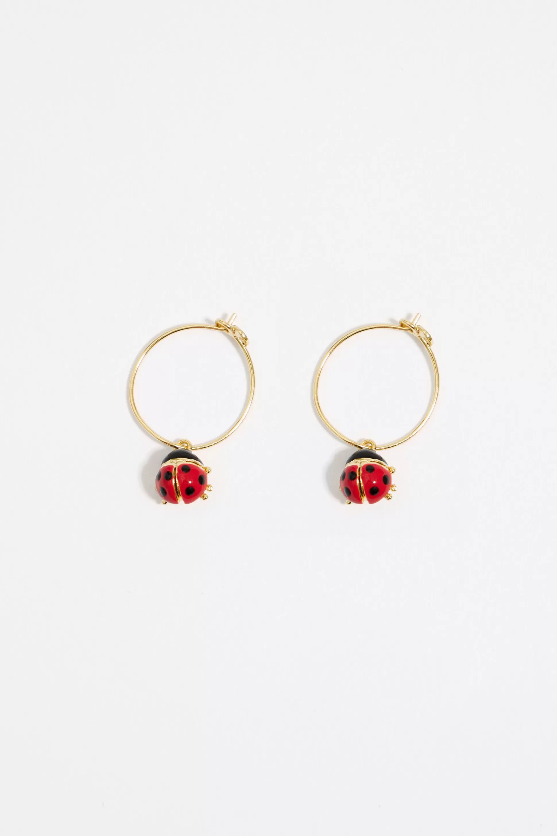 Mini golden ladybug hoop earrings | Bimba Y Lola Cheap