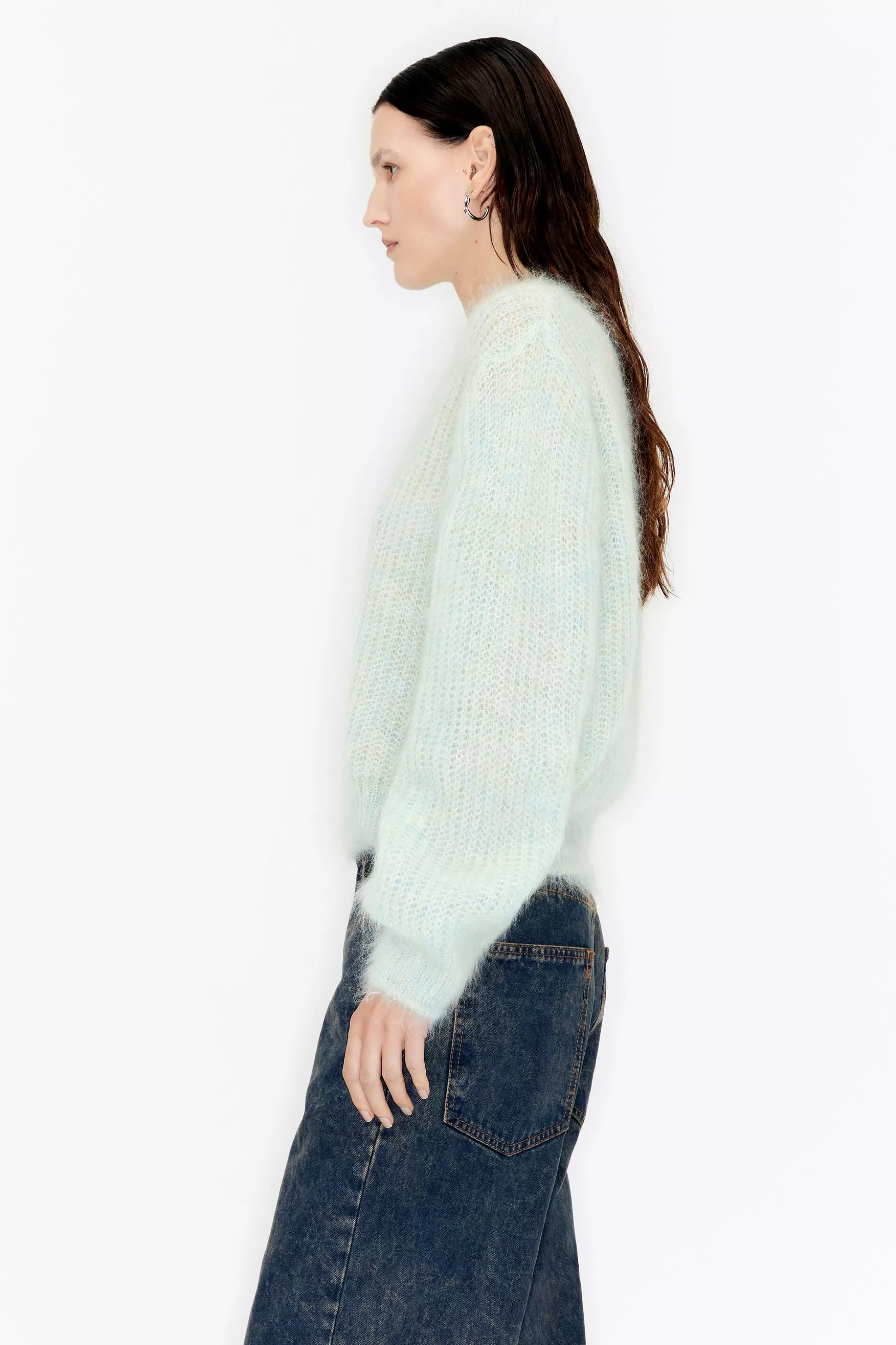 green mohair boxy sweater | Bimba Y Lola Cheap