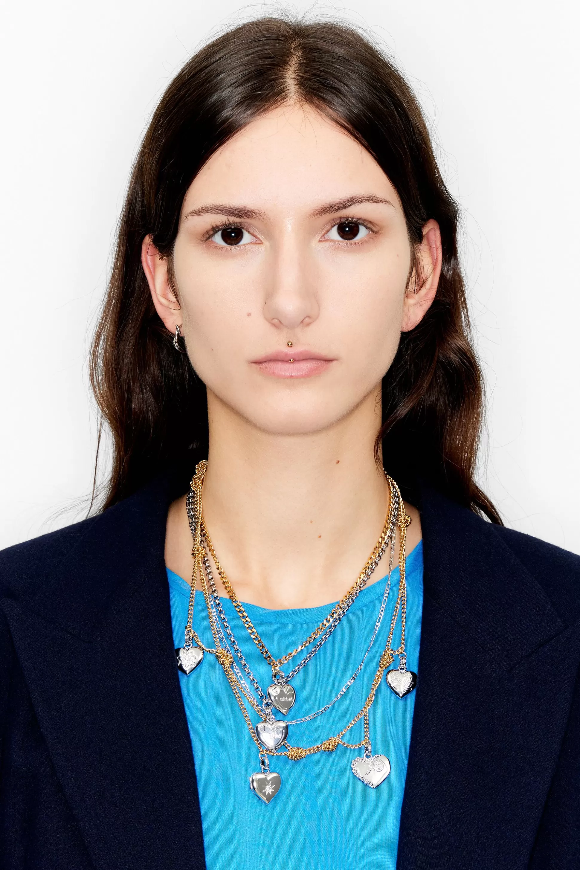 Multi-chain hearts necklace | Bimba Y Lola Hot