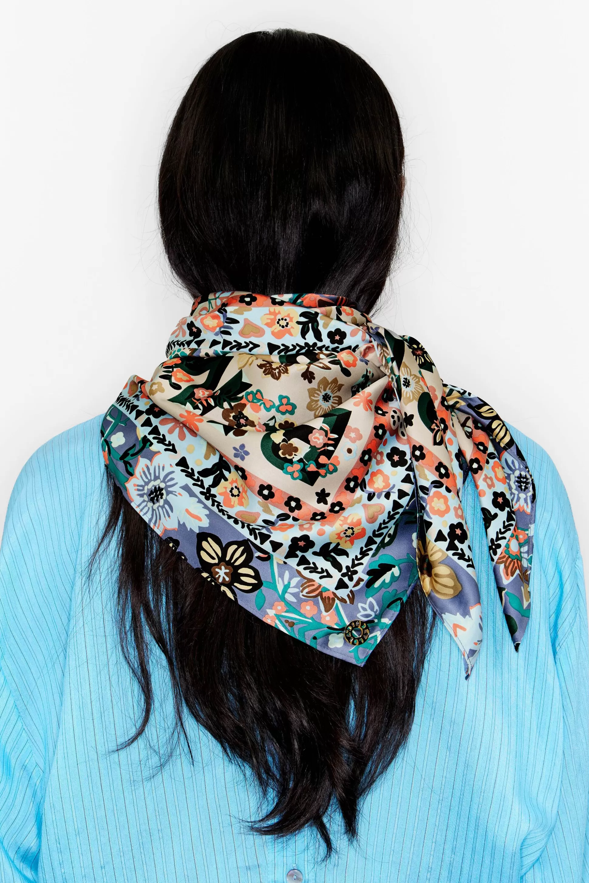 Multicolor floral scarf | Bimba Y Lola Cheap