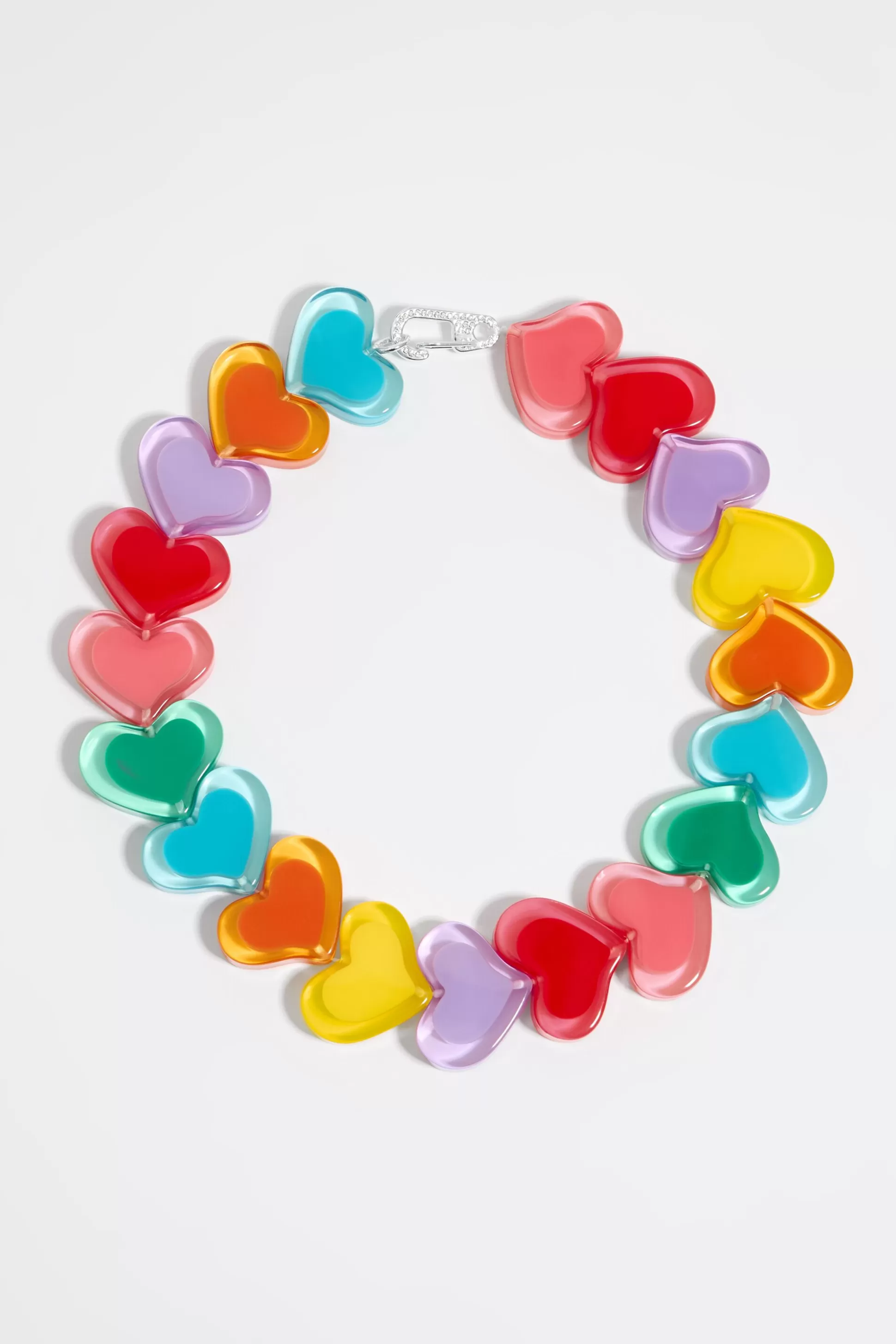 Multicolor resin hearts necklace | Bimba Y Lola Outlet