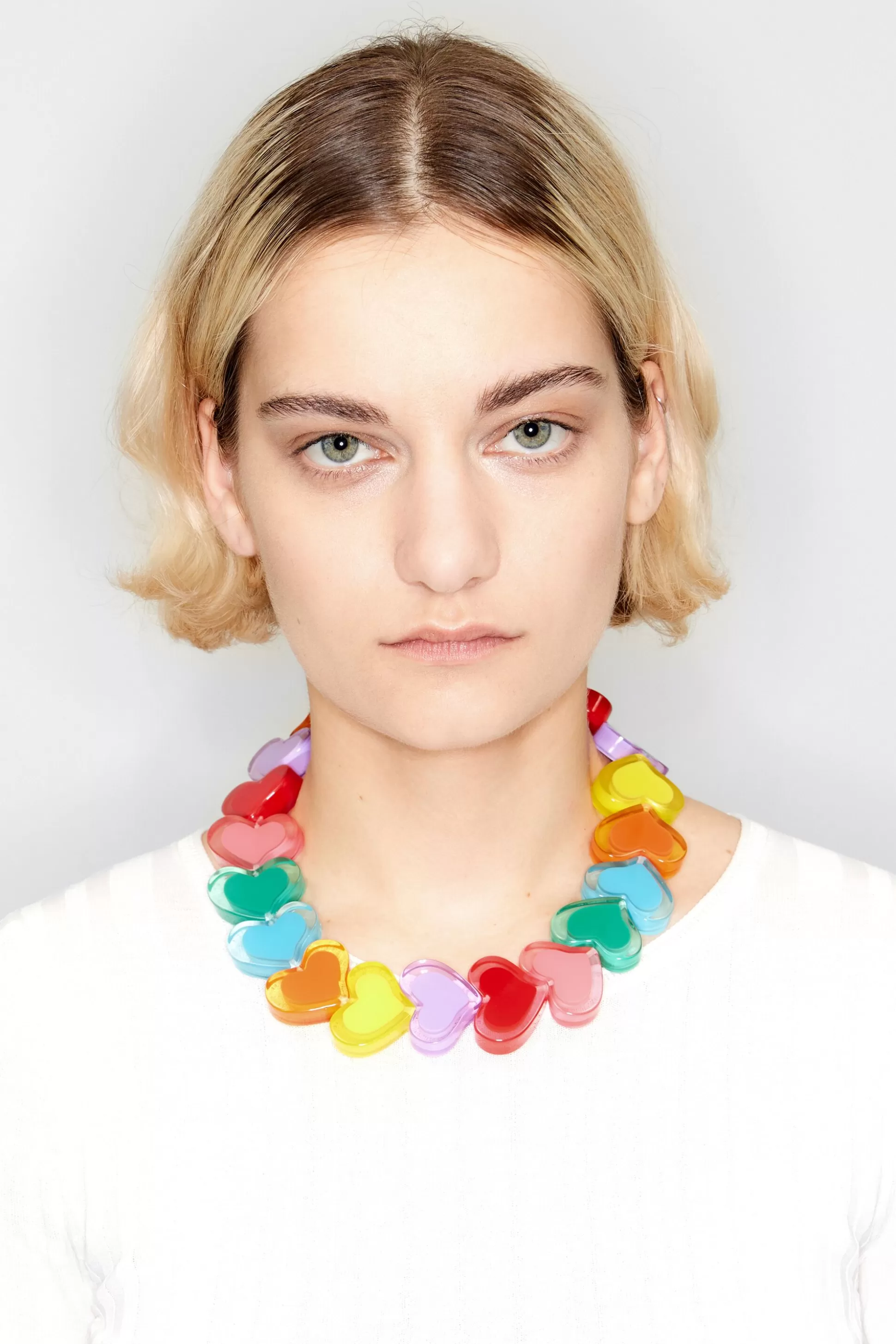 Multicolor resin hearts necklace | Bimba Y Lola Outlet