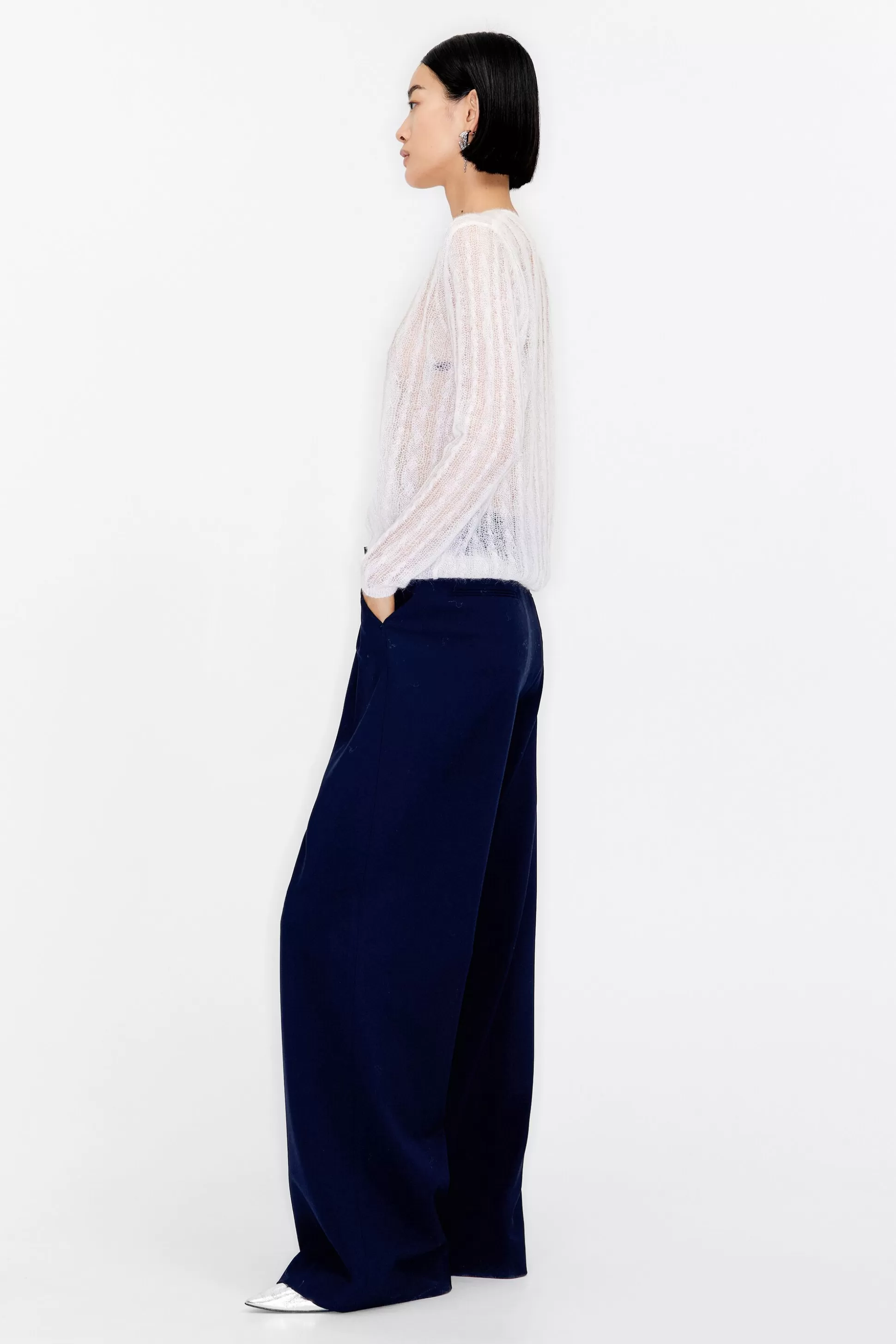 Navy blue culottes | Bimba Y Lola Outlet