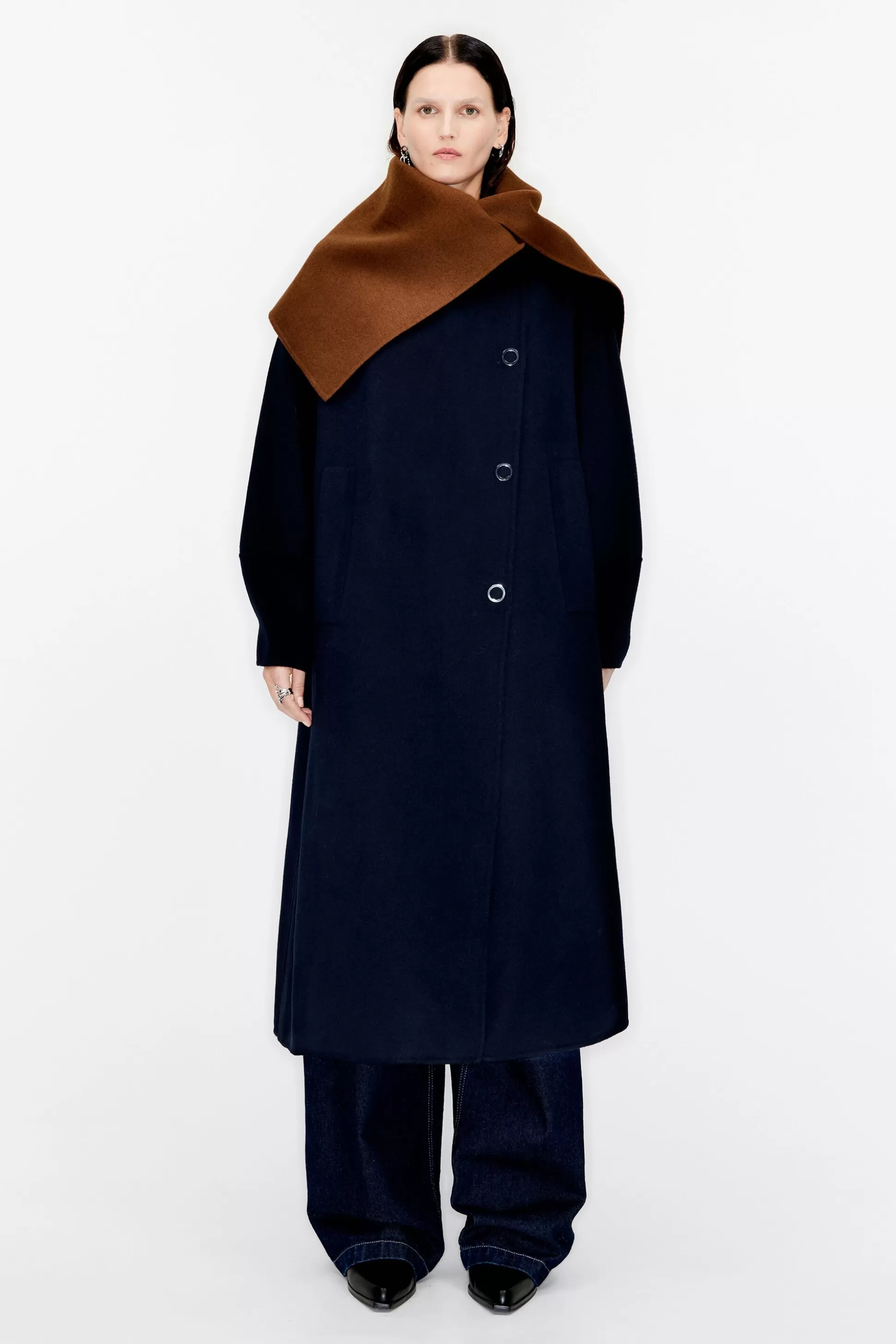 blue oversize double-face coat | Bimba Y Lola Best Sale