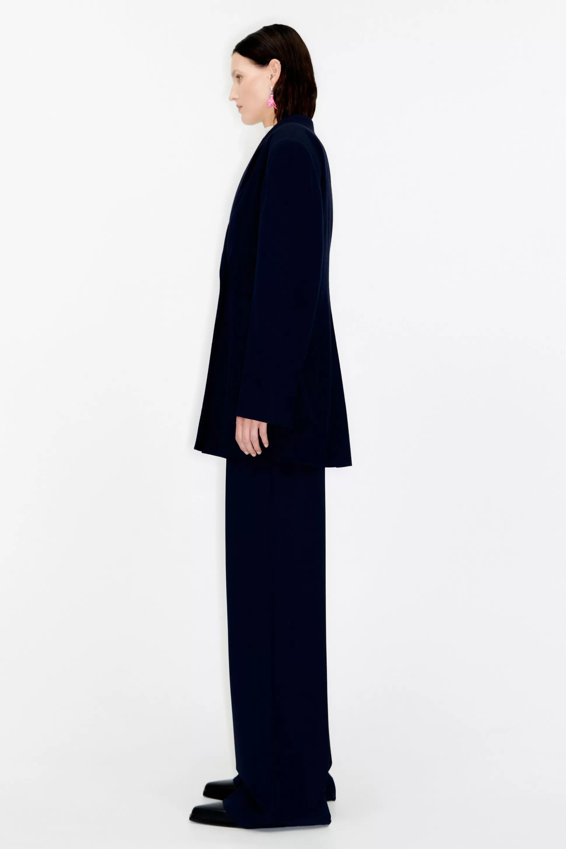 Navy blue wool blazer | Bimba Y Lola Discount