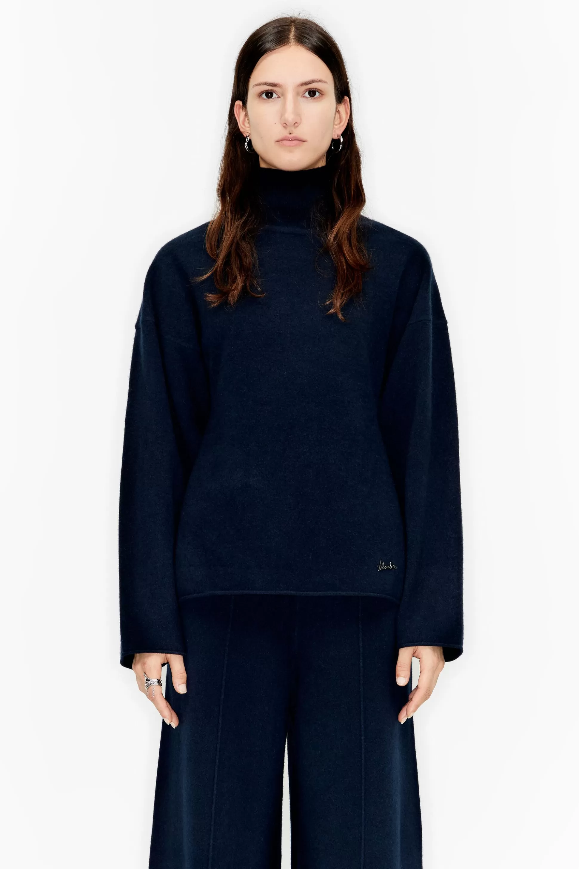 Navy wool jumper | Bimba Y Lola Fashion