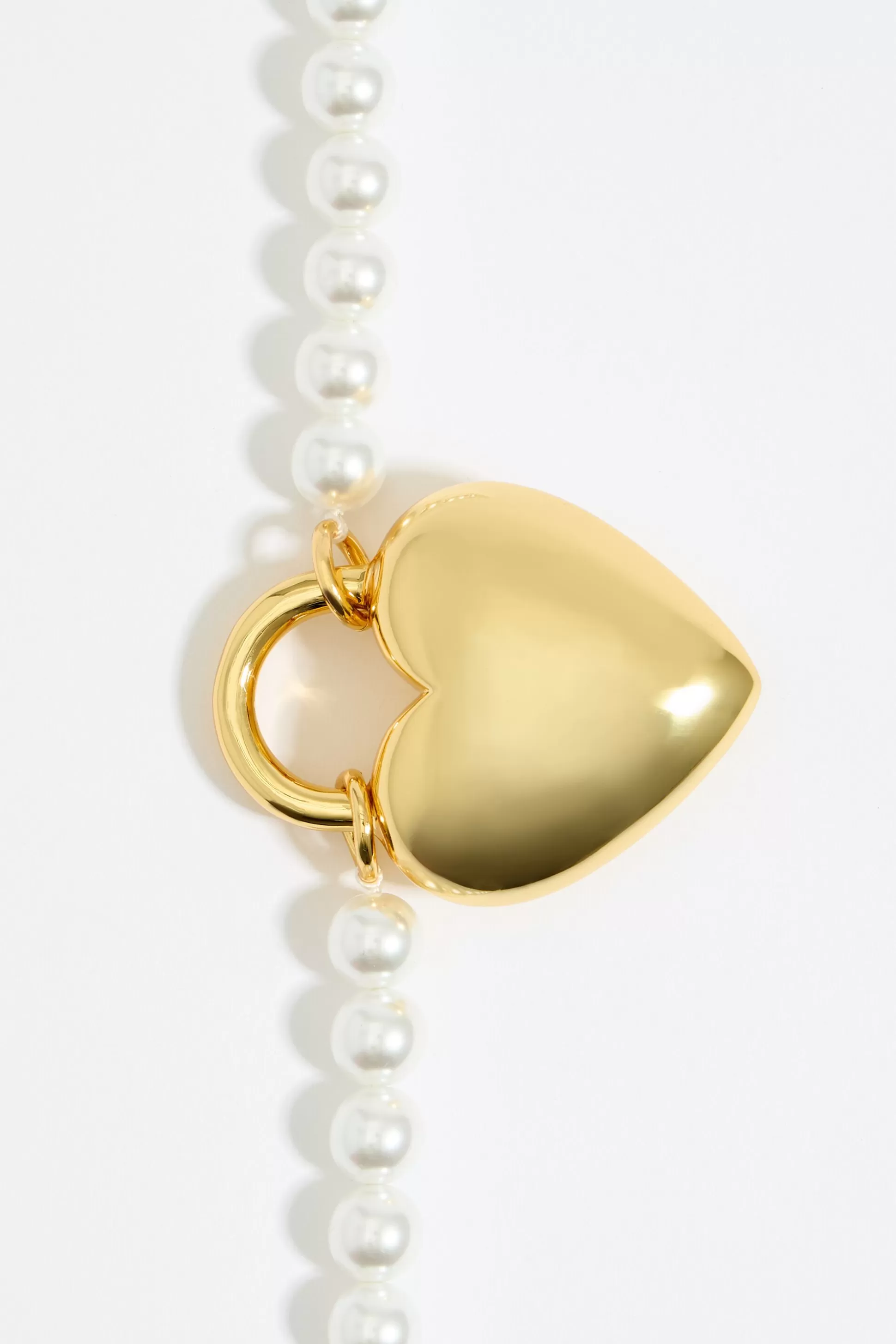 Pearl and en metal heart necklace | Bimba Y Lola Best