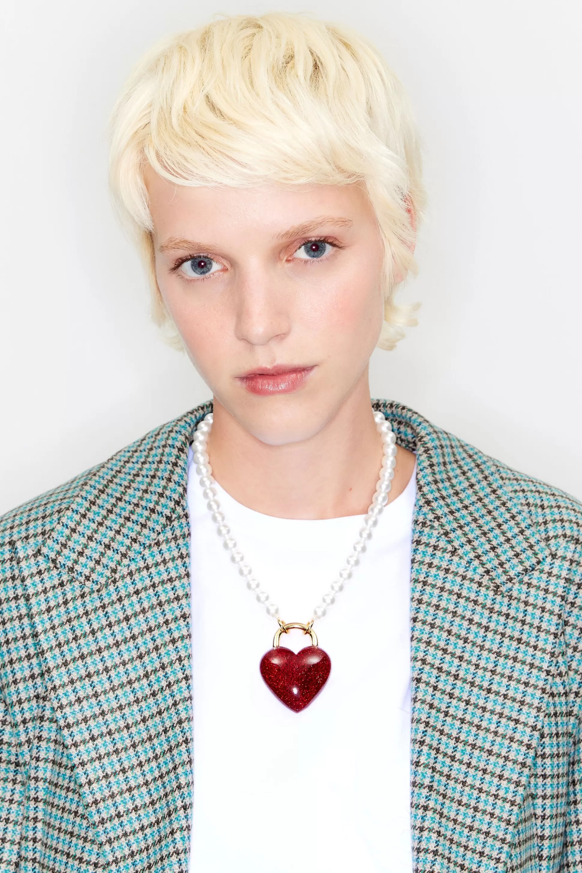 Pearl necklace with glitter heart | Bimba Y Lola Sale