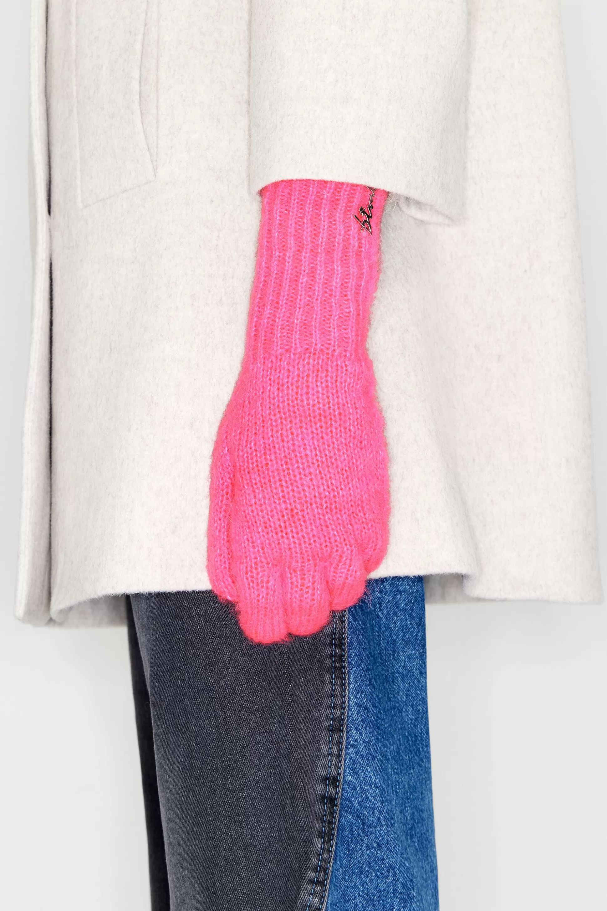 Pink alpaca gloves | Bimba Y Lola Sale