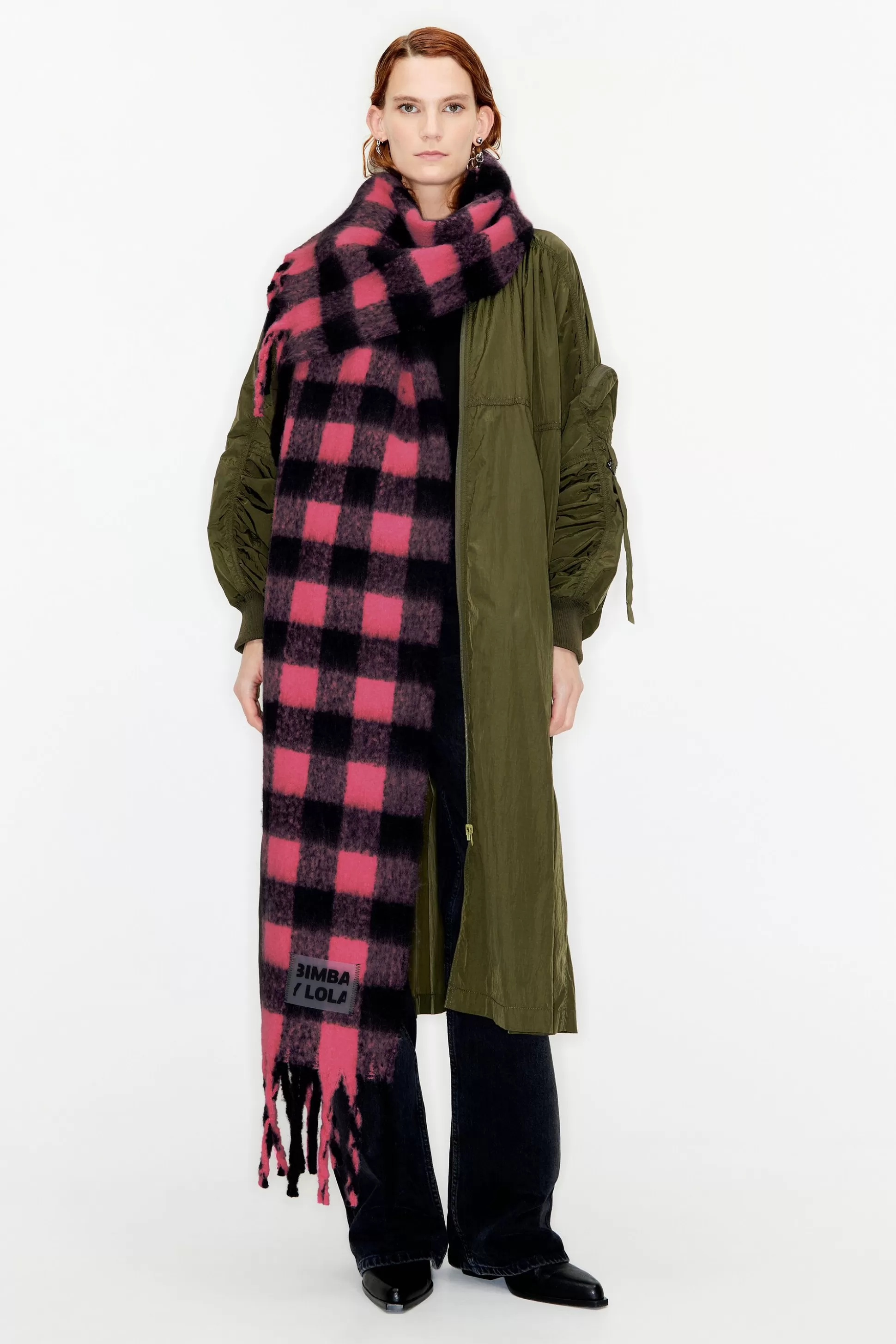 checked scarf | Bimba Y Lola New