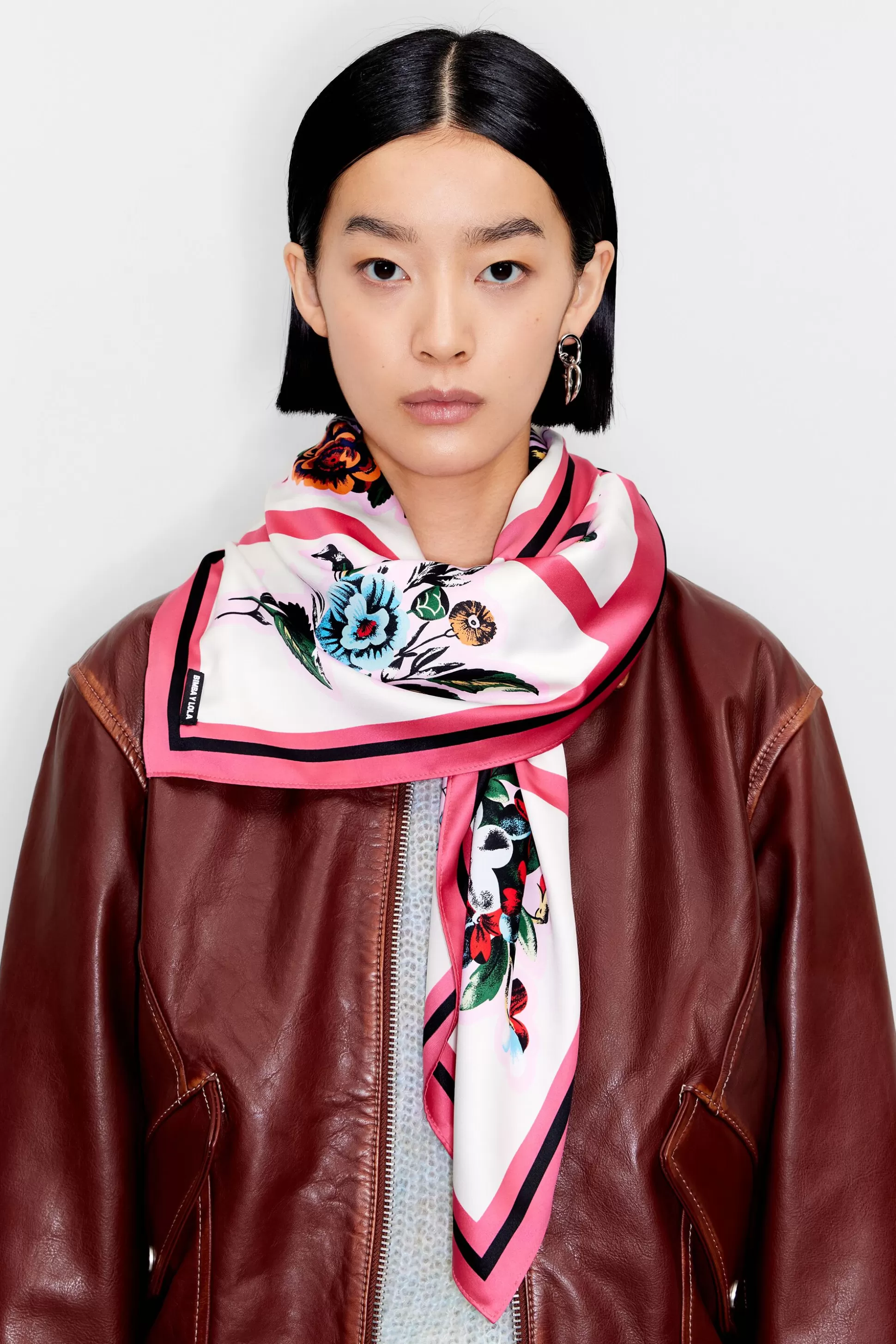 floral and geometric scarf | Bimba Y Lola Best