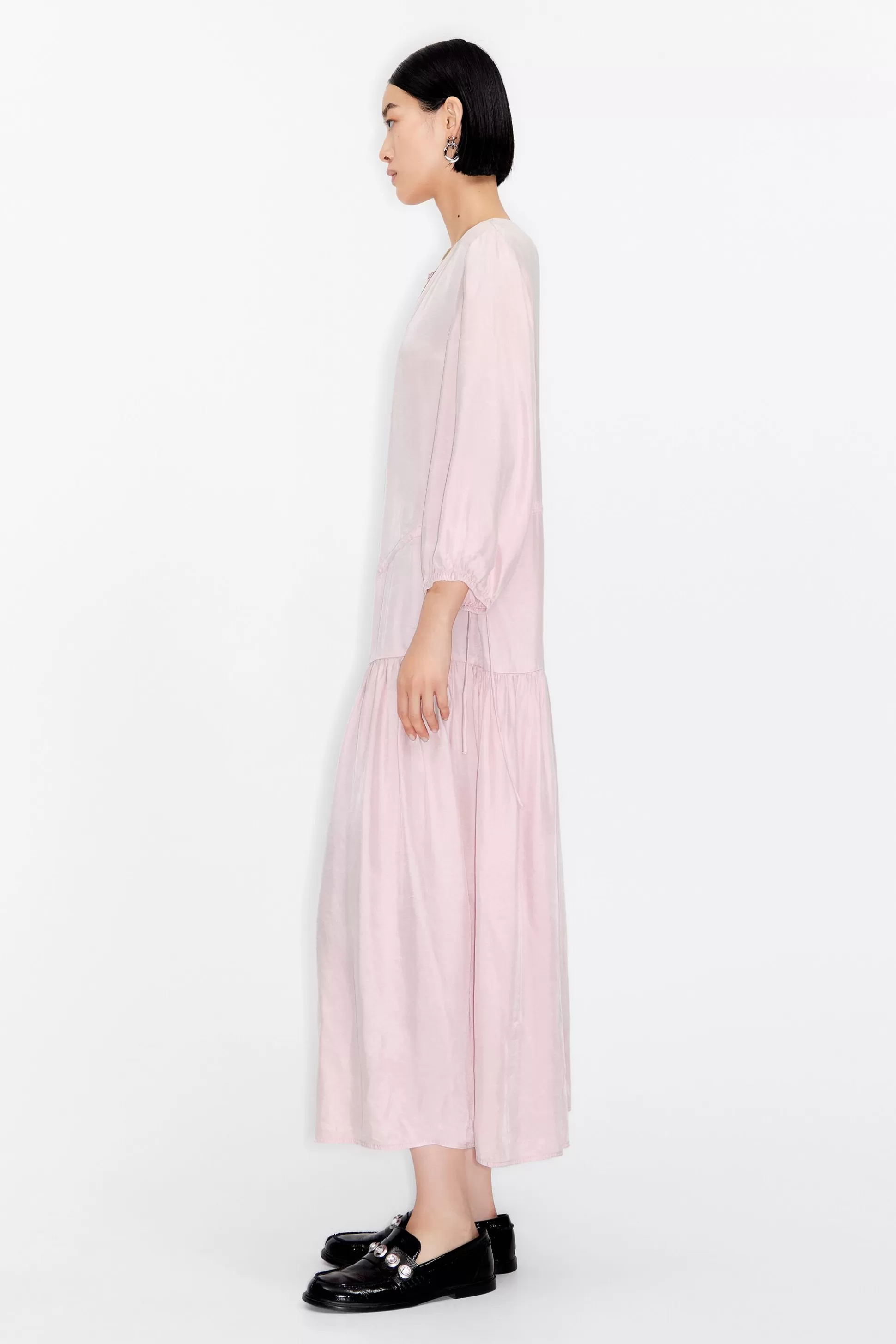 Pink fluid midi dress | Bimba Y Lola Shop