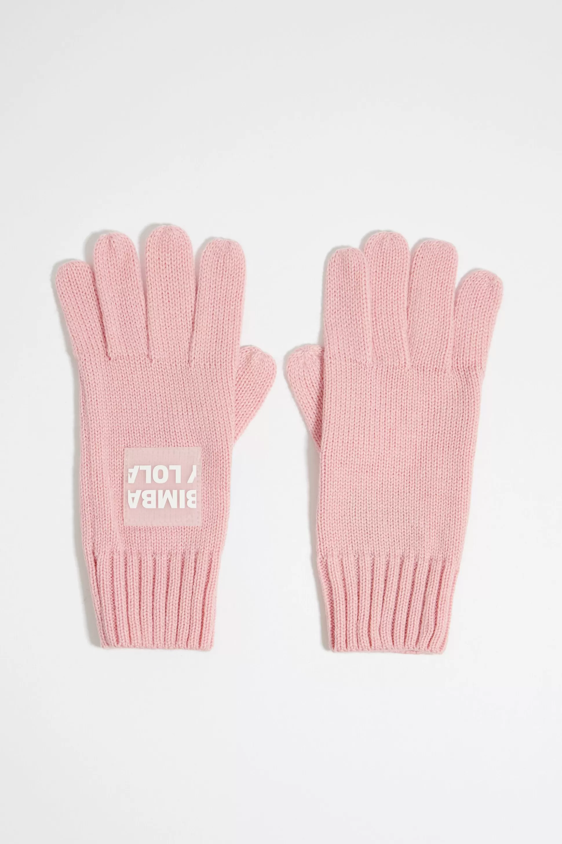 Pink knit gloves | Bimba Y Lola Shop