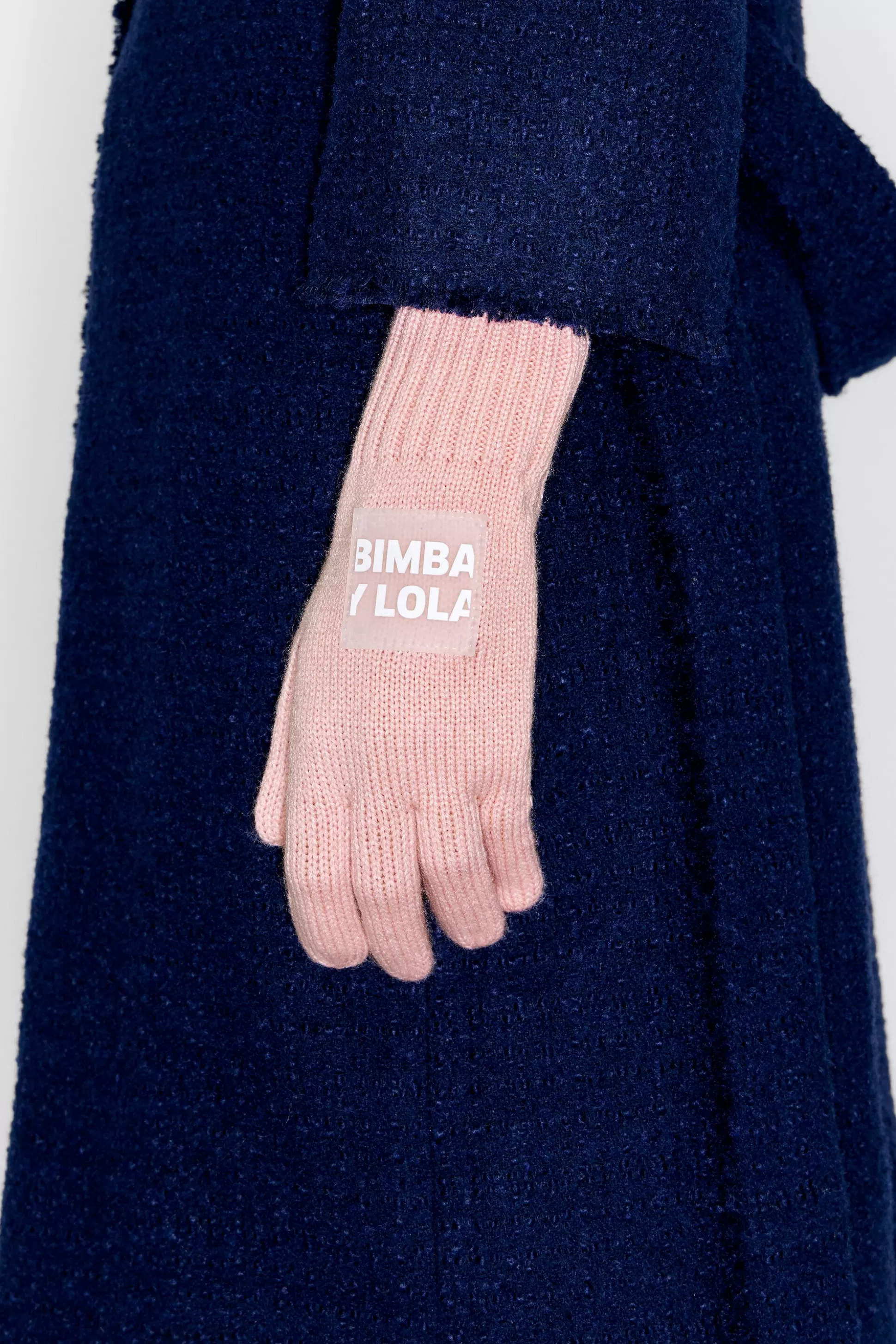 Pink knit gloves | Bimba Y Lola Shop