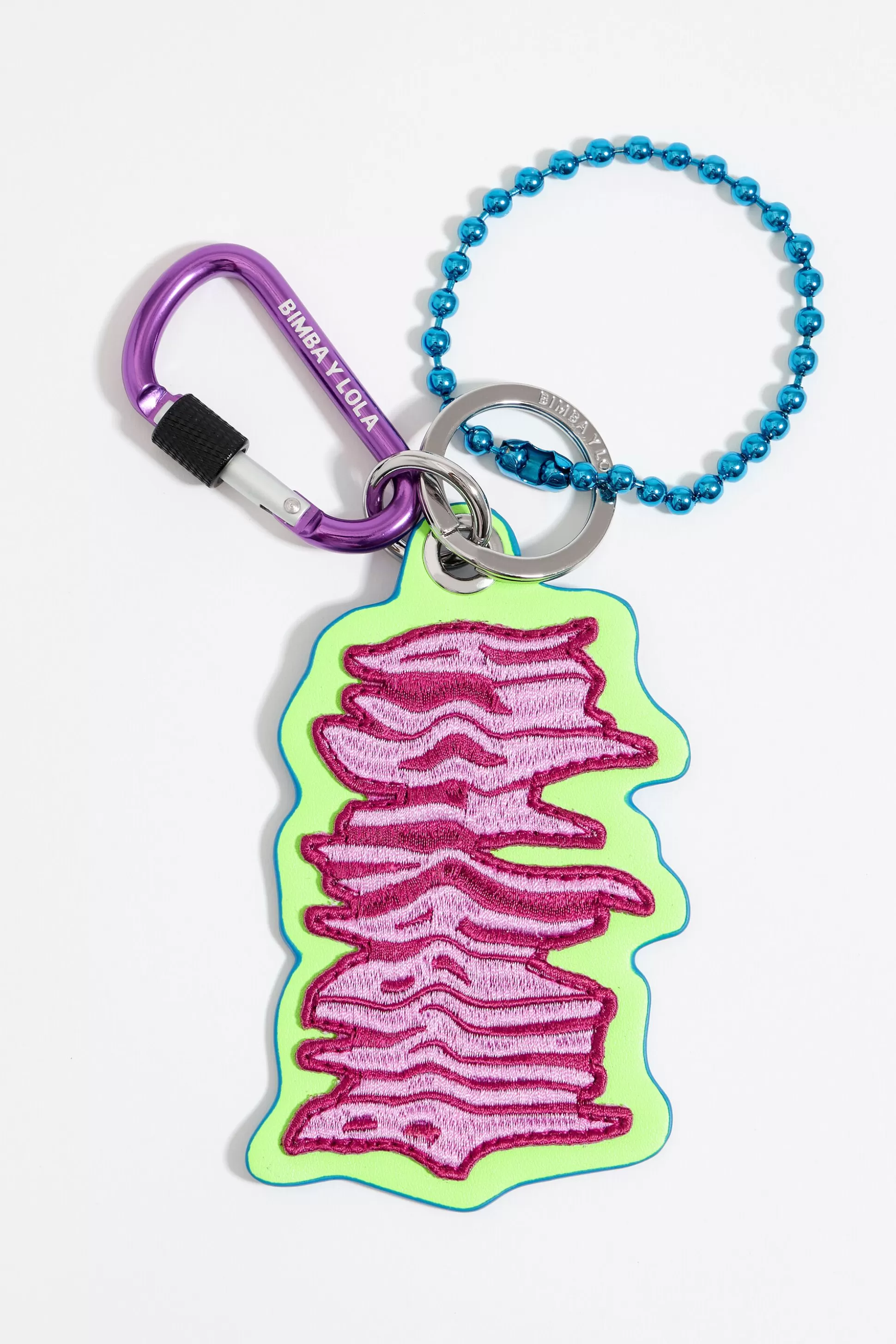 Purple embroidered logo key ring | Bimba Y Lola Hot