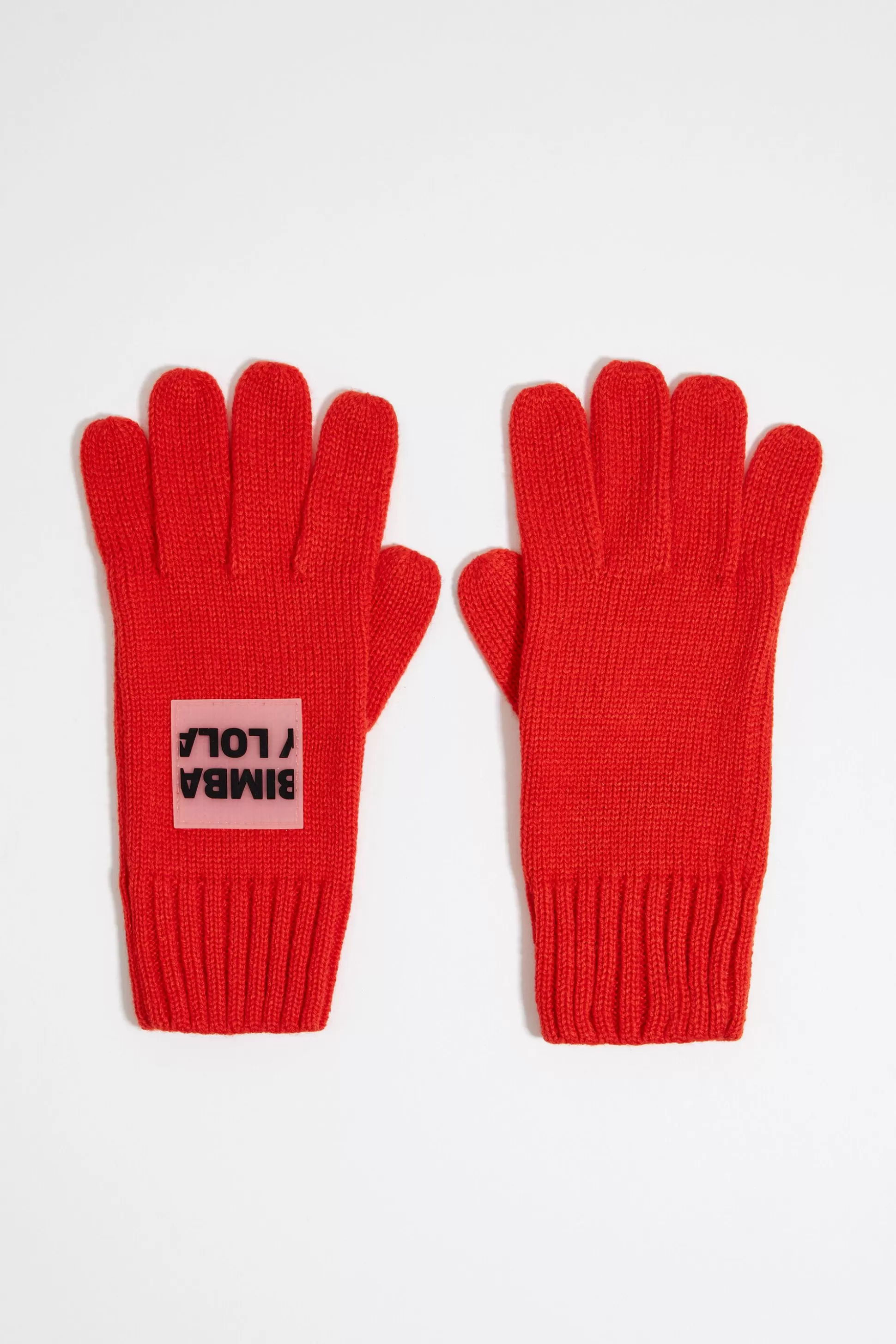 Red knit gloves | Bimba Y Lola Best Sale