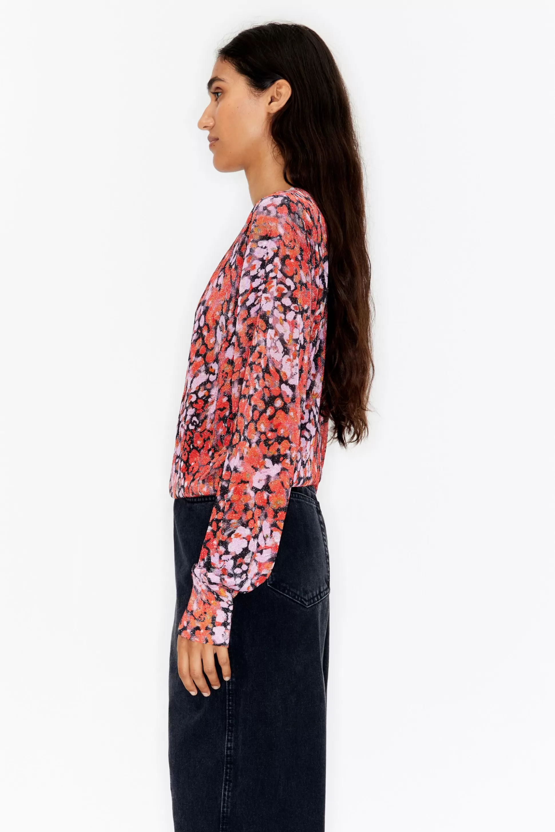 Red Leomix print sweater | Bimba Y Lola Shop