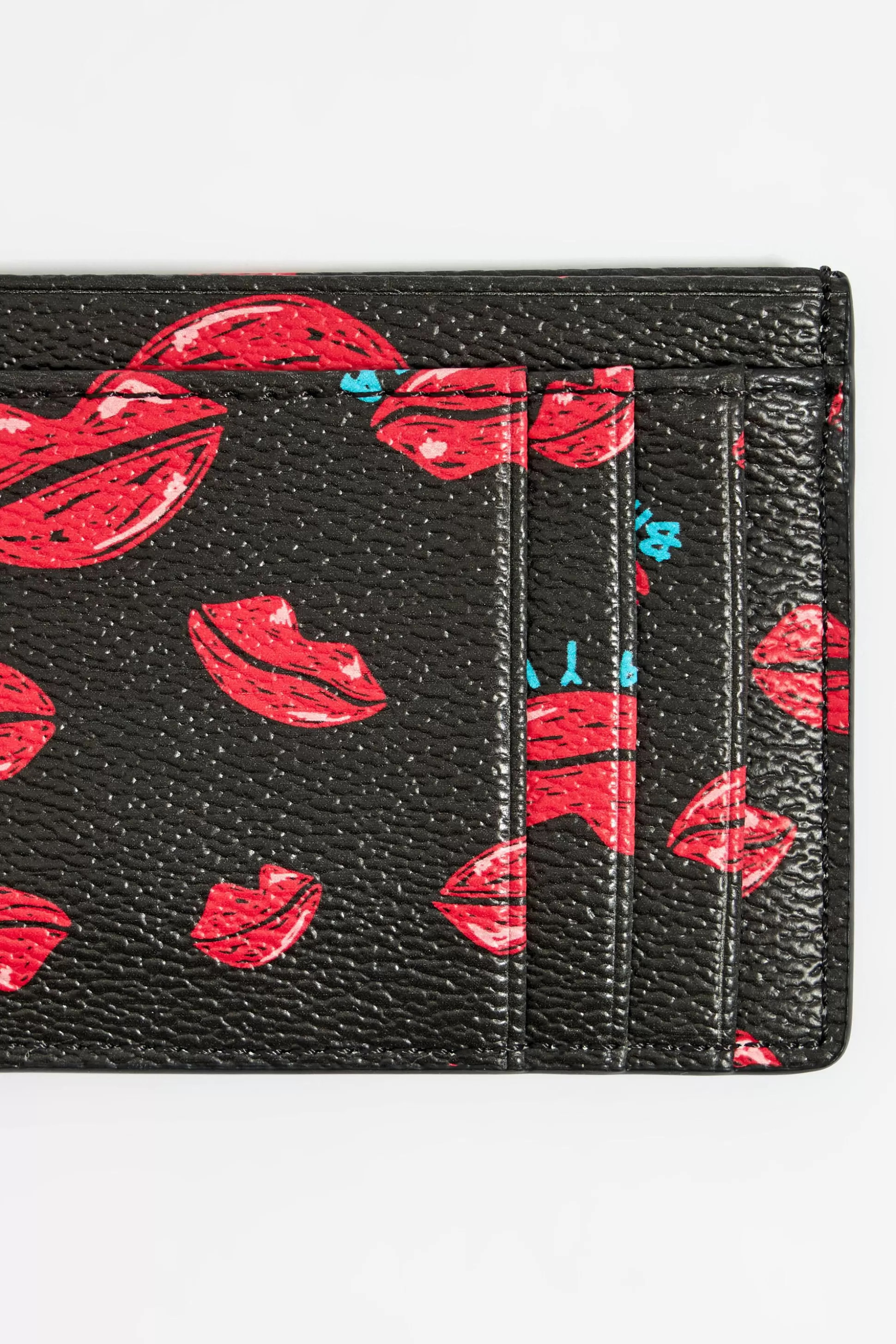 Red Lips print card holder | Bimba Y Lola Discount