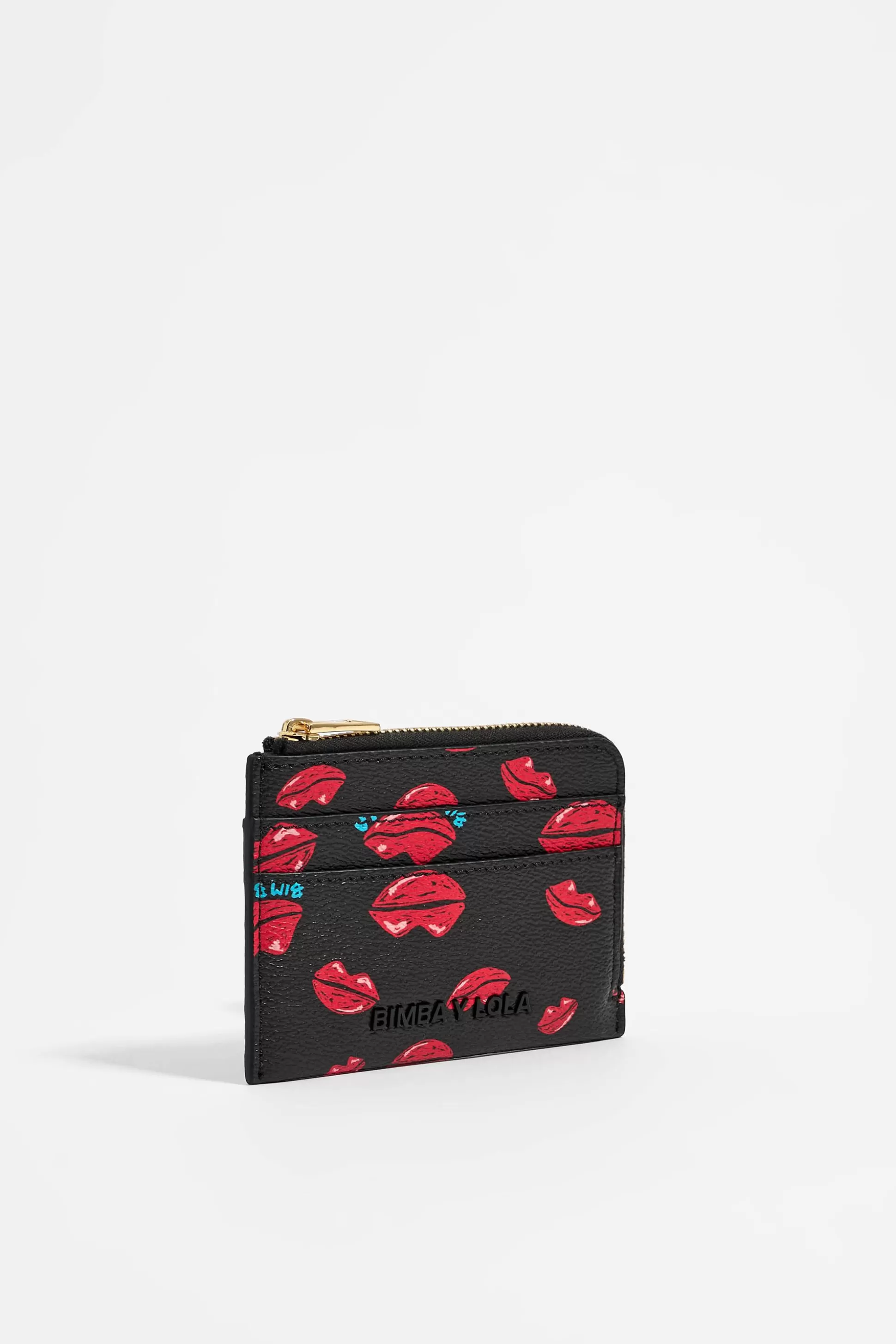 Red Lips print rectangular coin purse | Bimba Y Lola Best Sale