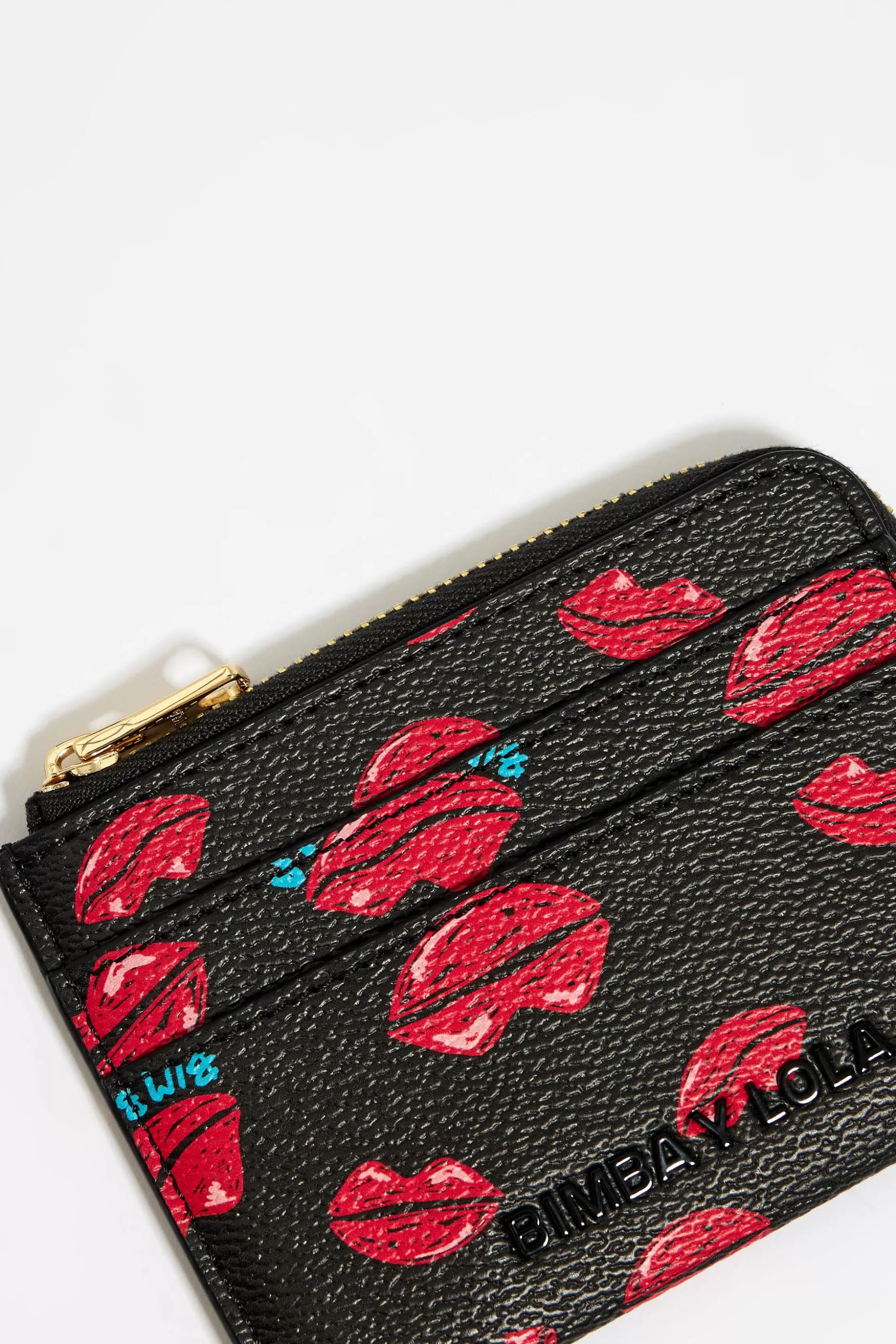 Red Lips print rectangular coin purse | Bimba Y Lola Best Sale