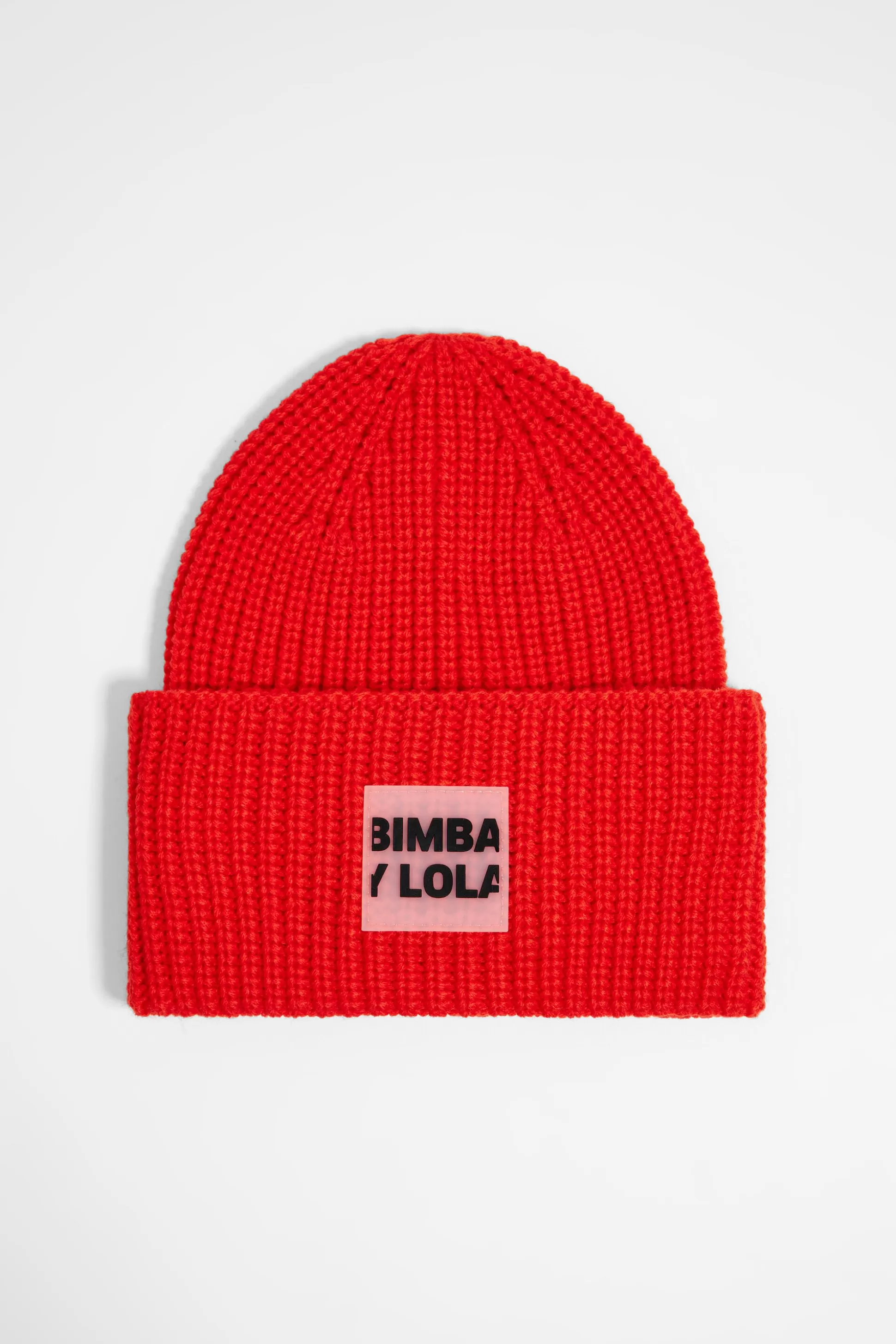 Red logo knit hat | Bimba Y Lola Cheap