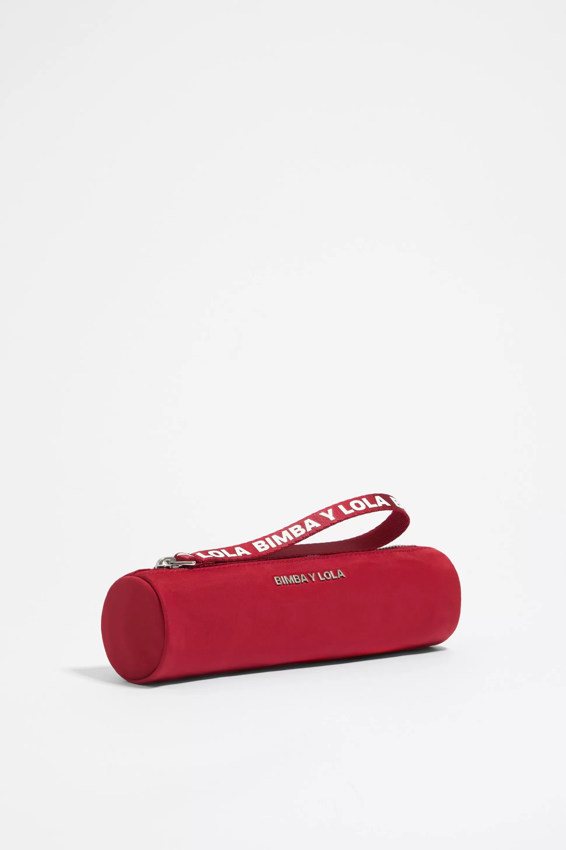 Red nylon cylindrical case | Bimba Y Lola New