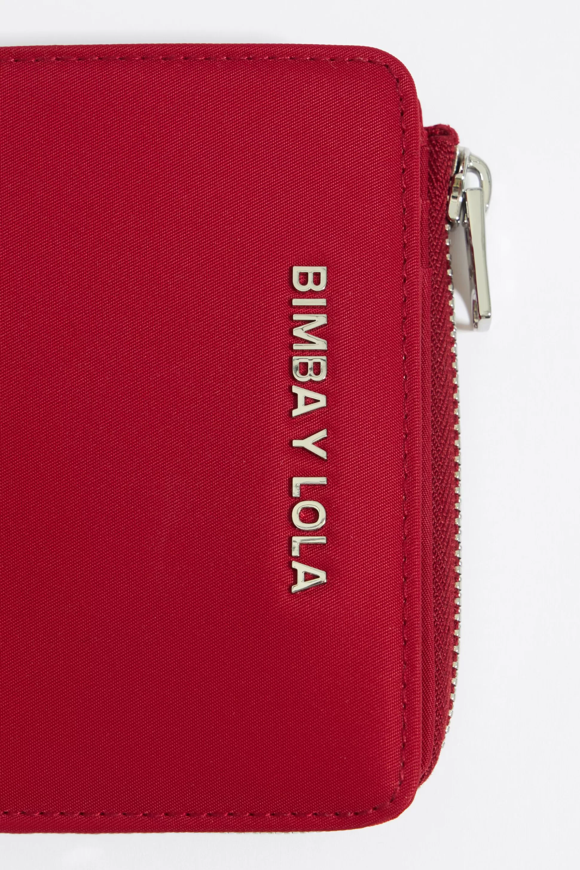 Red nylon rectangular purse | Bimba Y Lola Store