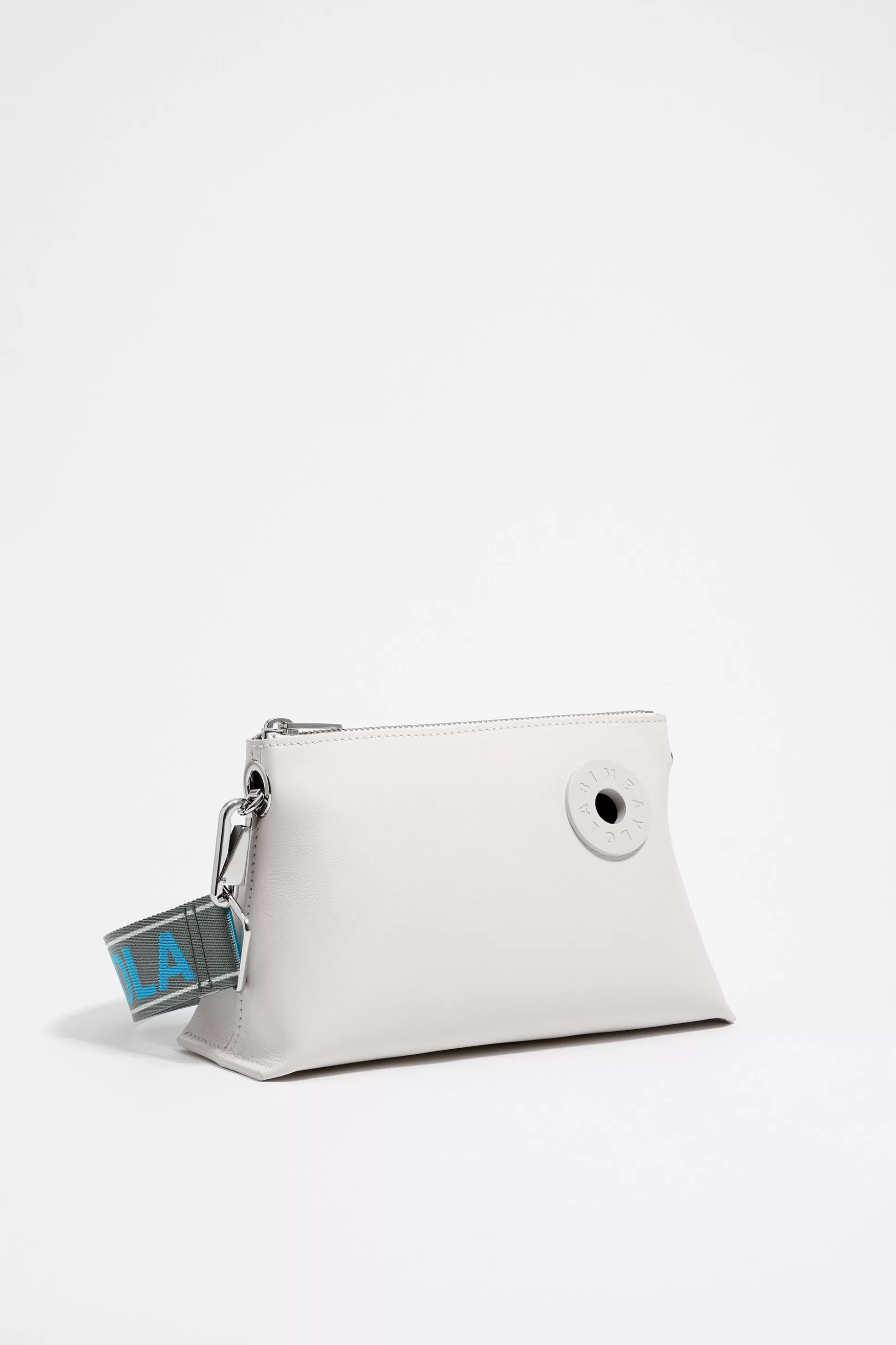 S off-white leather trapezium bag | Bimba Y Lola Shop