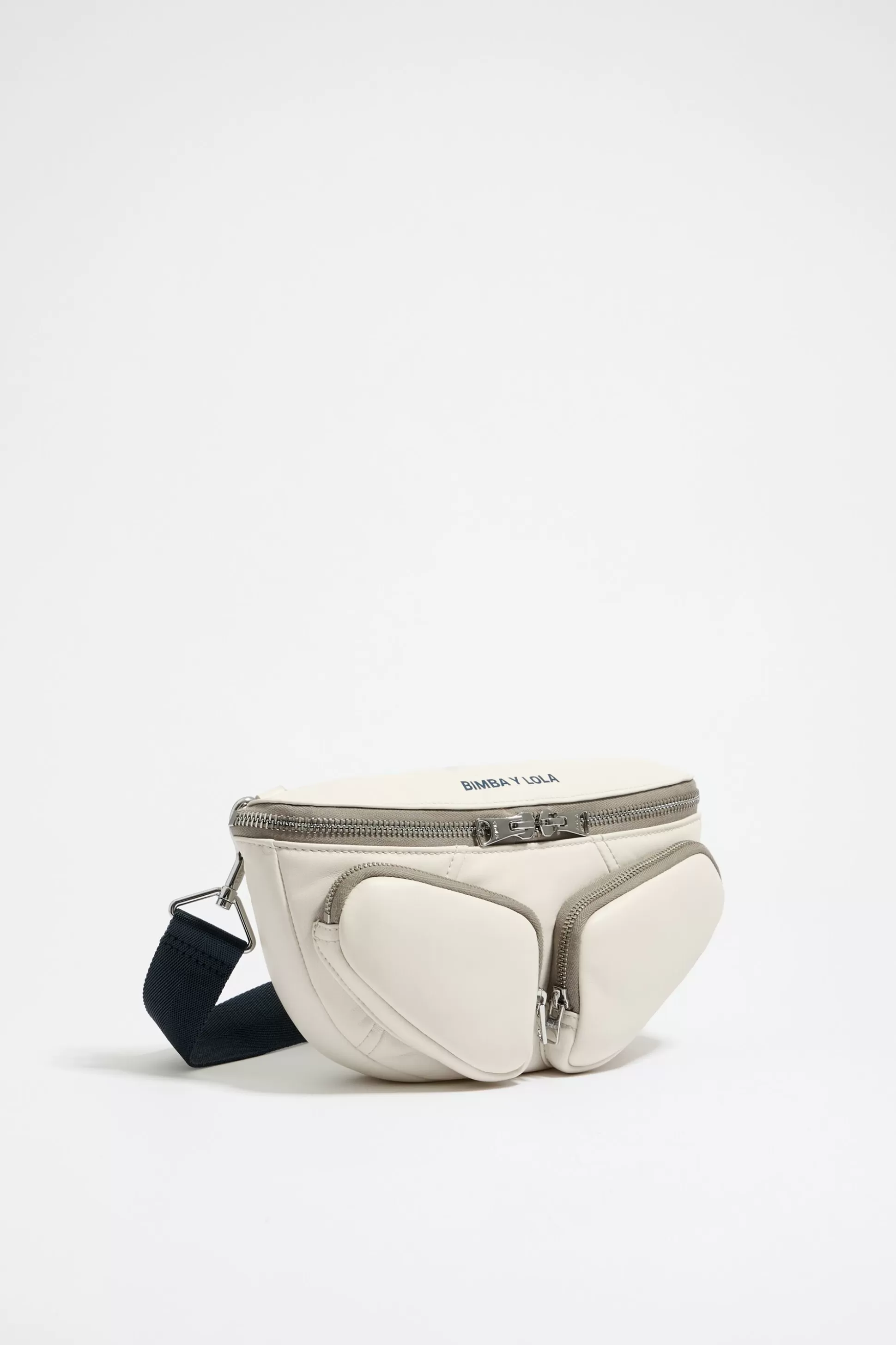 S white leather Pocket bumbag | Bimba Y Lola Flash Sale