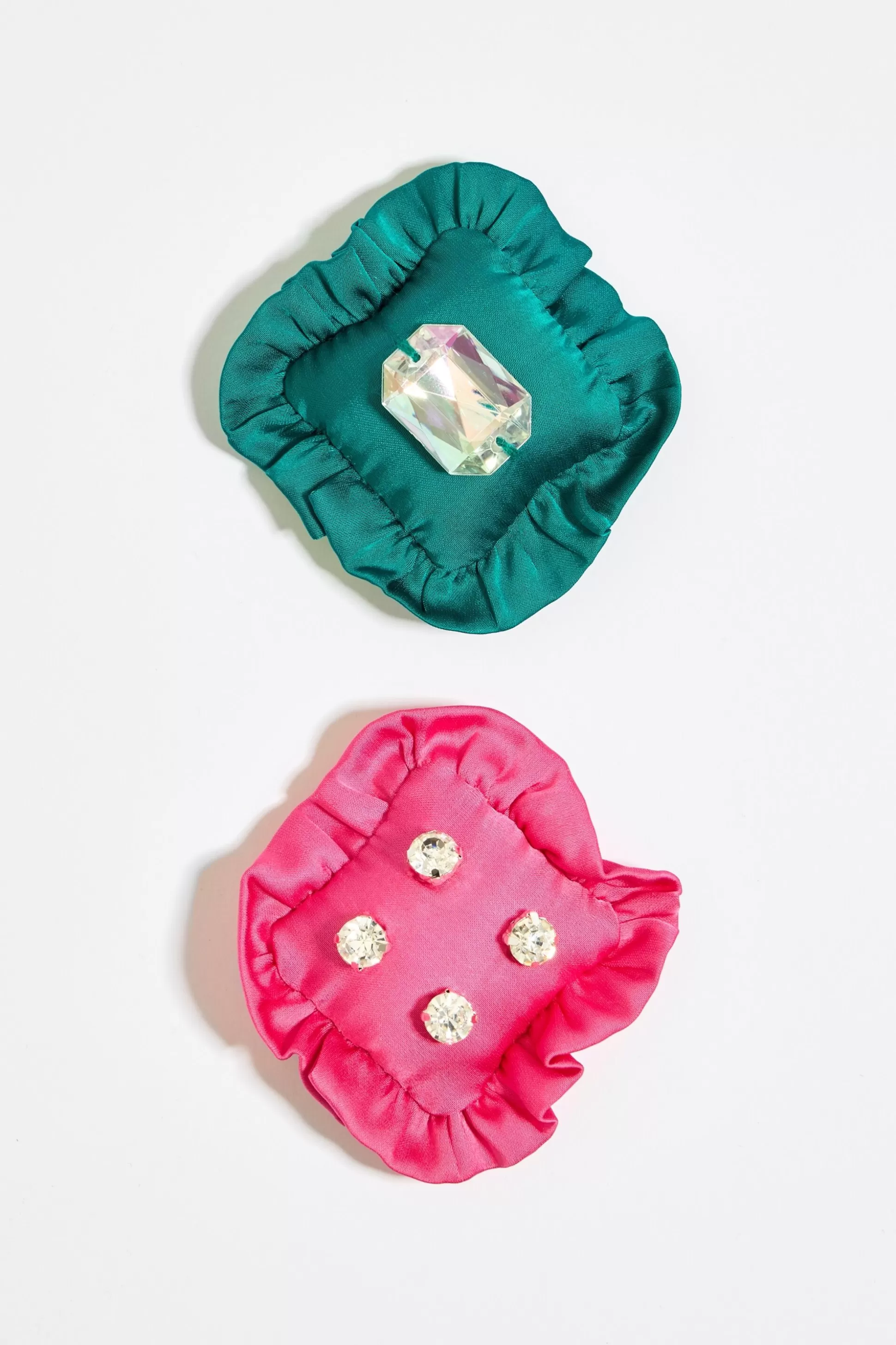 Satin and crystal cushion earrings | Bimba Y Lola Best