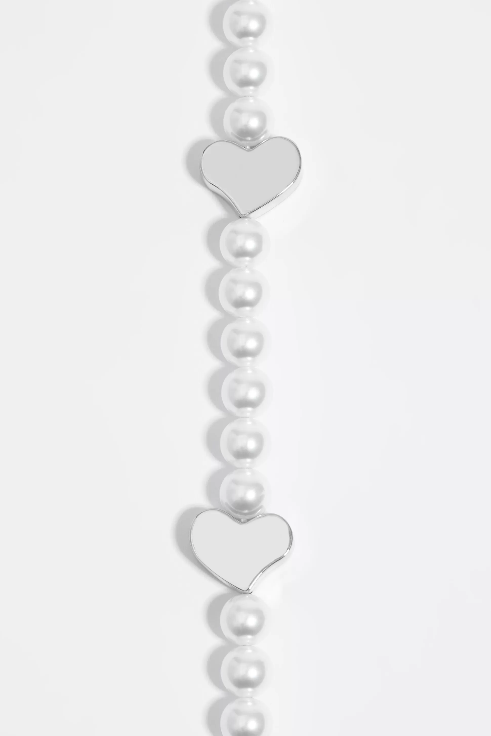 hearts pearl necklace | Bimba Y Lola Fashion