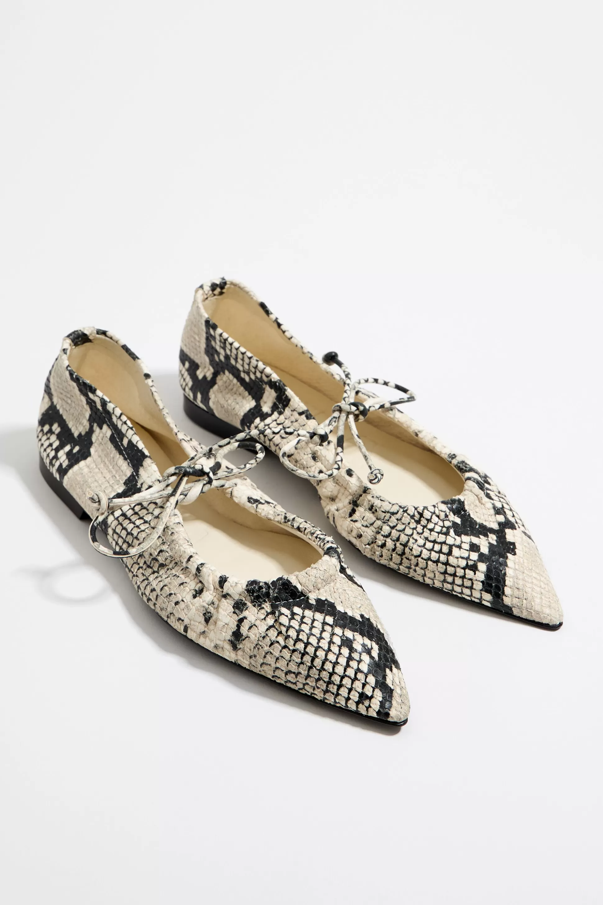 Snake print leather ballerina | Bimba Y Lola New