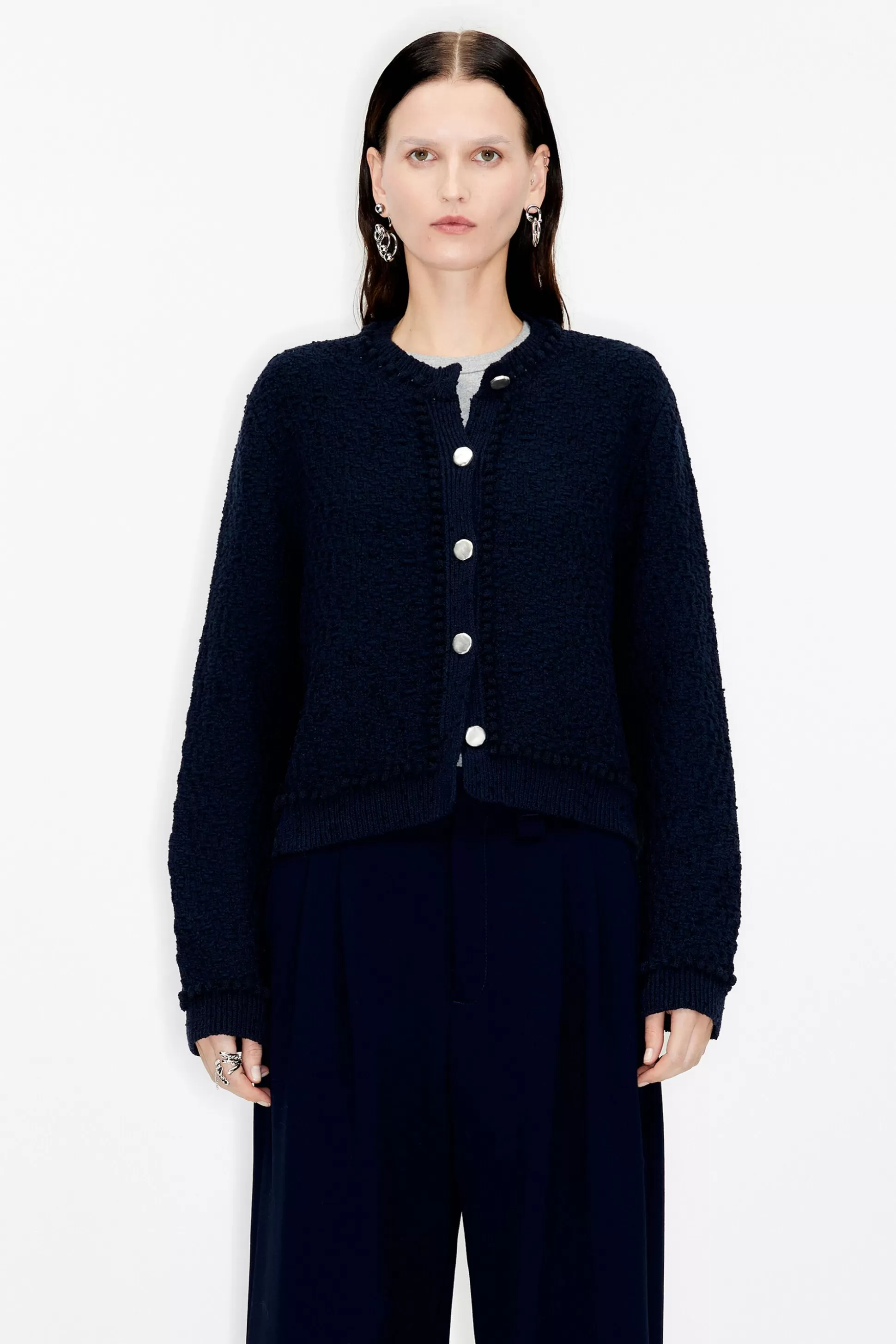 Straight mottled blue cardigan | Bimba Y Lola Cheap