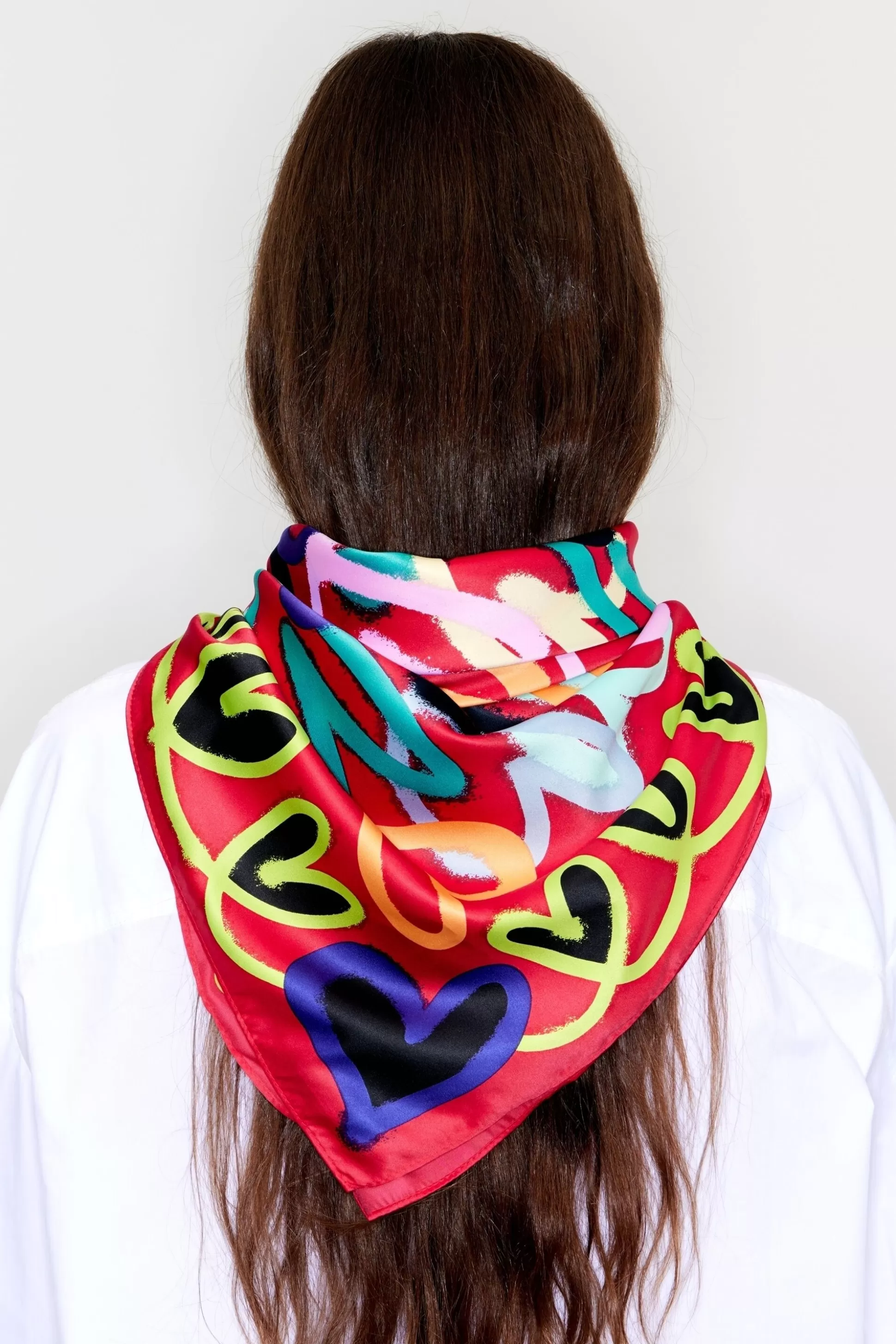 graffiti hearts scarf | Bimba Y Lola Flash Sale