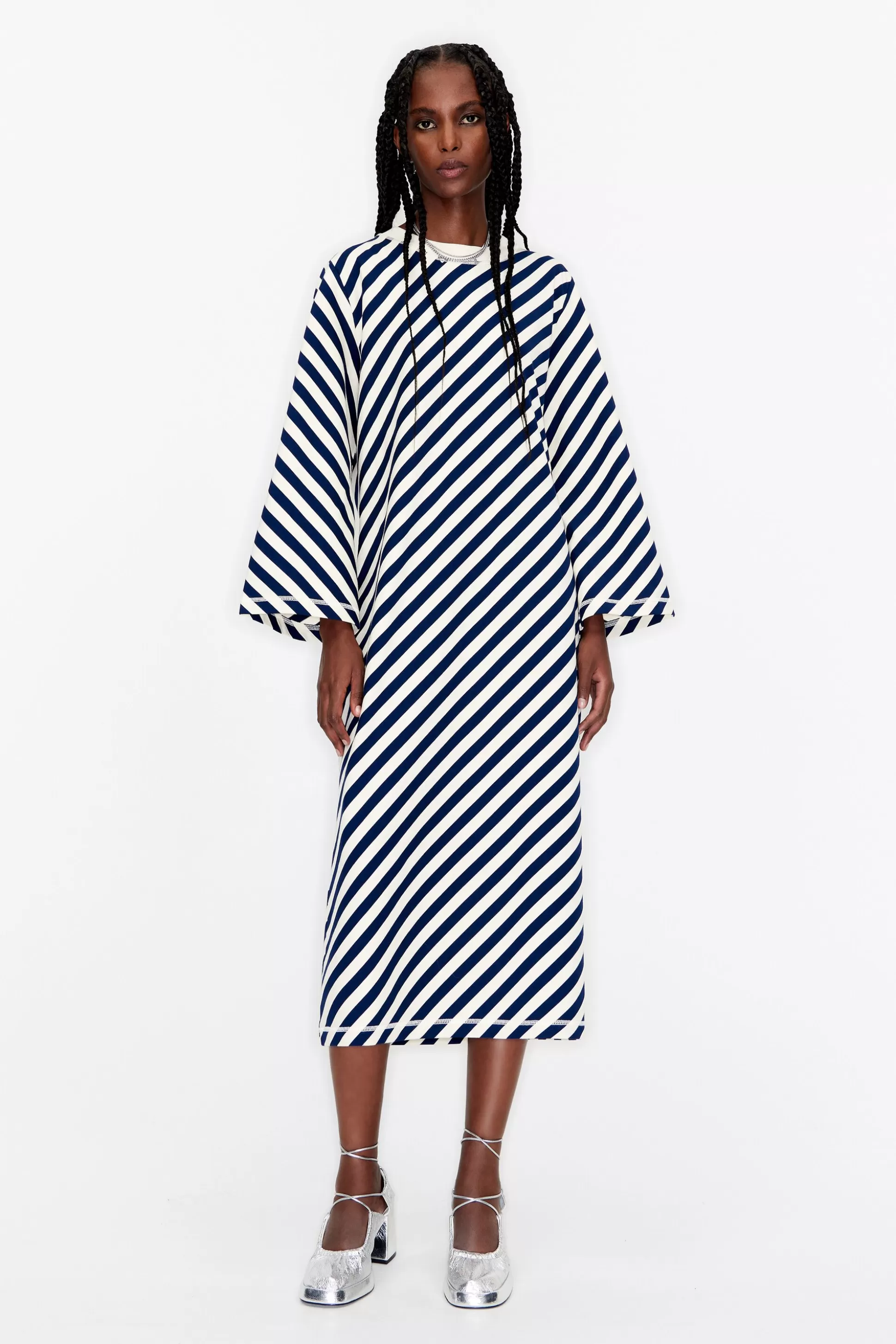 Striped knit midi dress | Bimba Y Lola Flash Sale