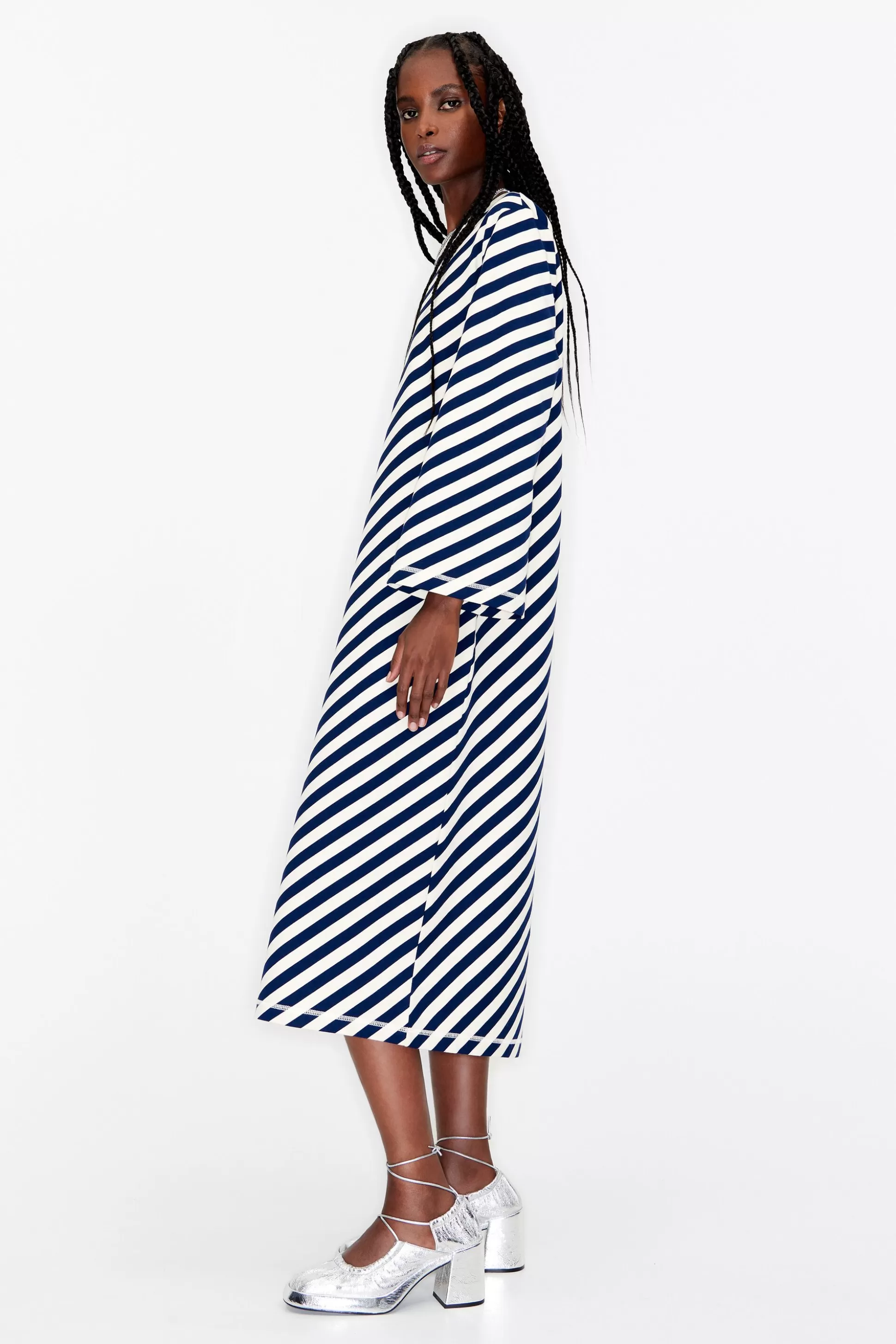 Striped knit midi dress | Bimba Y Lola Flash Sale